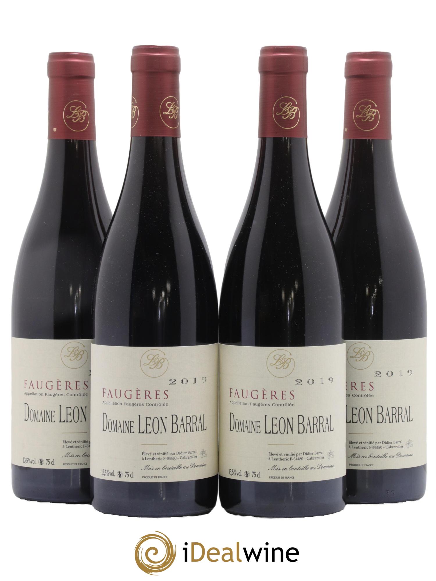 Faugères Domaine Léon Barral 2019 - Lot de 4 bouteilles - 0