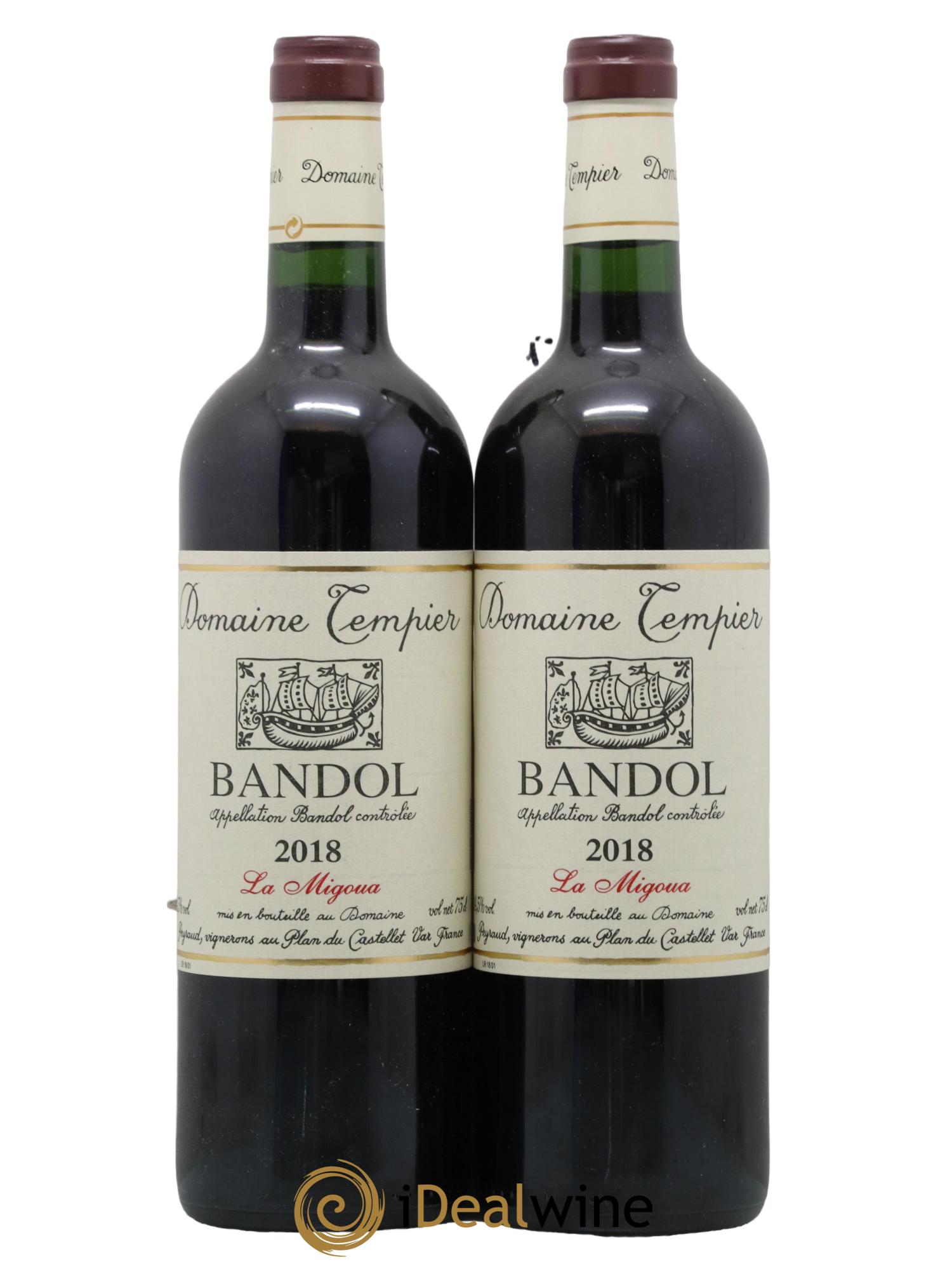 Bandol Domaine Tempier Cuvée La Migoua Famille Peyraud 2018 - Lot de 2 bouteilles - 0