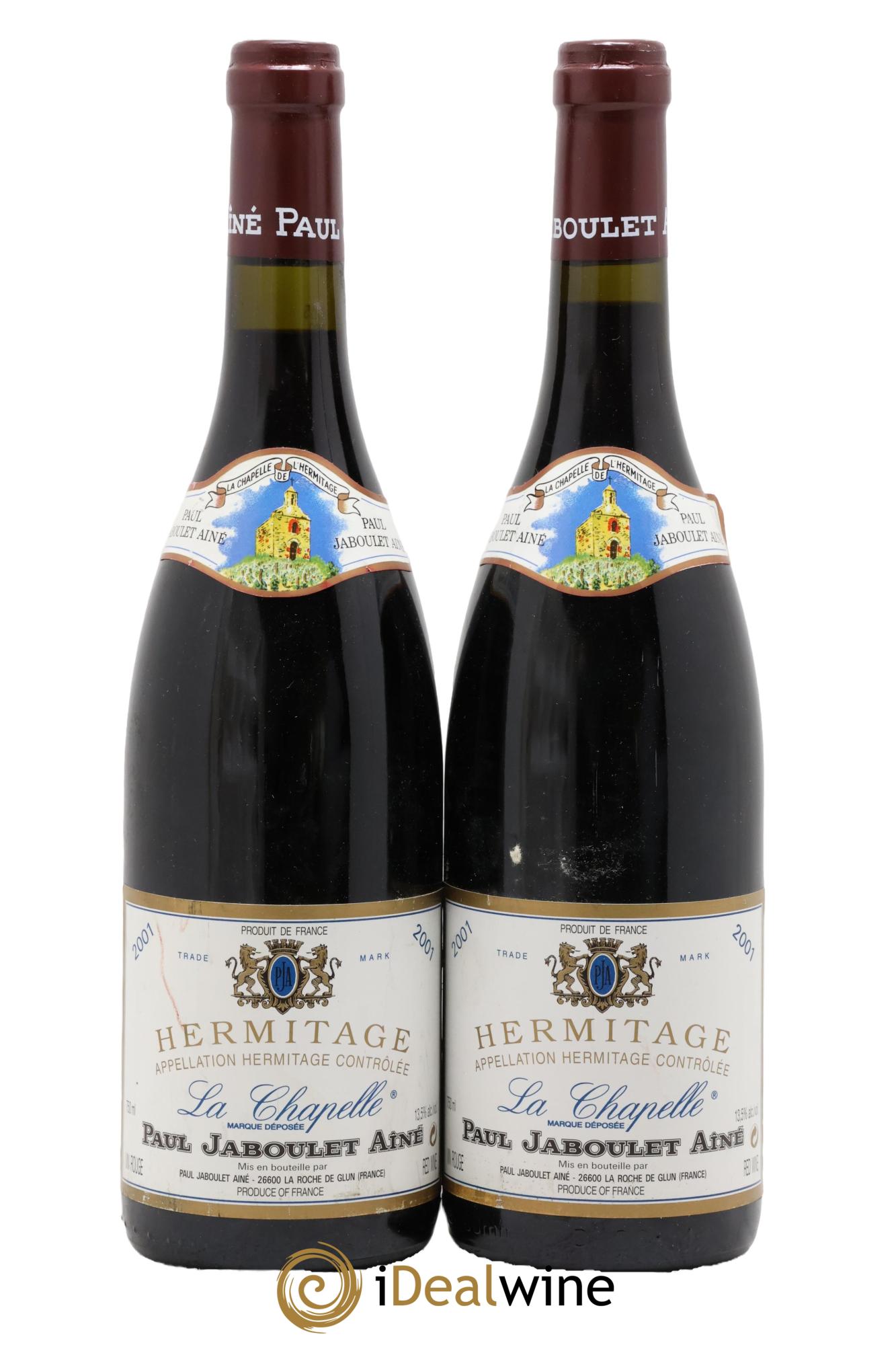Hermitage La Chapelle Paul Jaboulet Ainé 2001 - Lot de 2 bouteilles - 0
