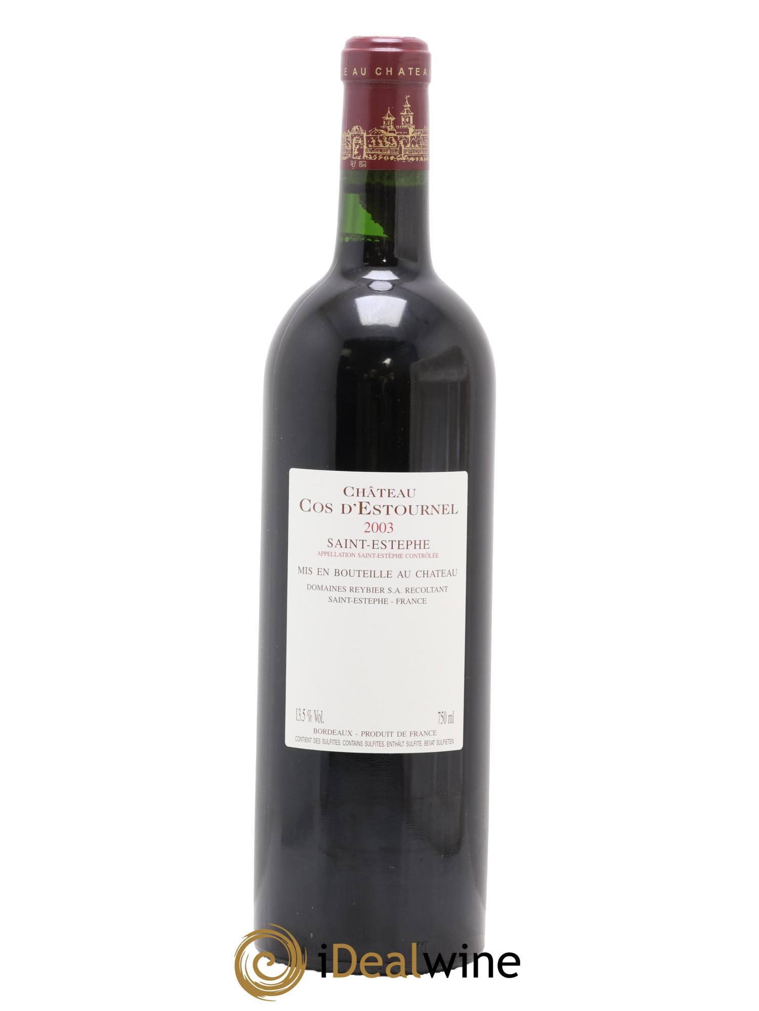 Cos d'Estournel 2ème Grand Cru Classé 2003 - Lotto di 1 bottiglia - 1