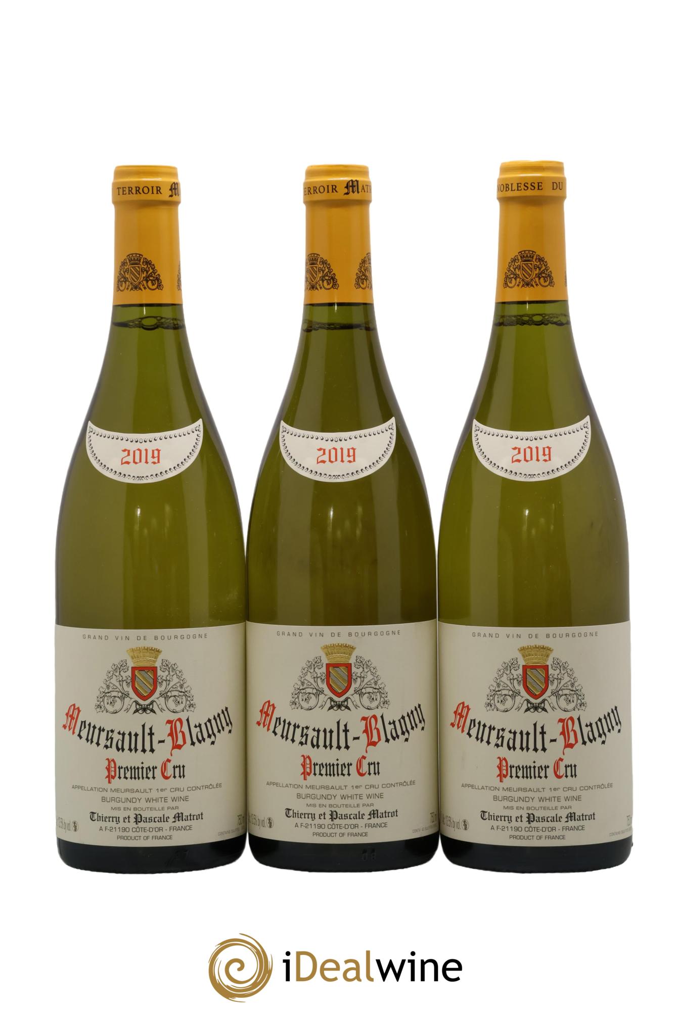 Meursault 1er Cru Blagny Matrot (Domaine) 2019 - Posten von 3 Flaschen - 0