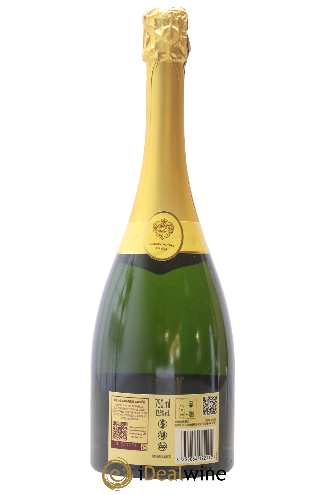Grande Cuvée Brut - 172ème édition Krug - Lot de 1 bouteille - 1