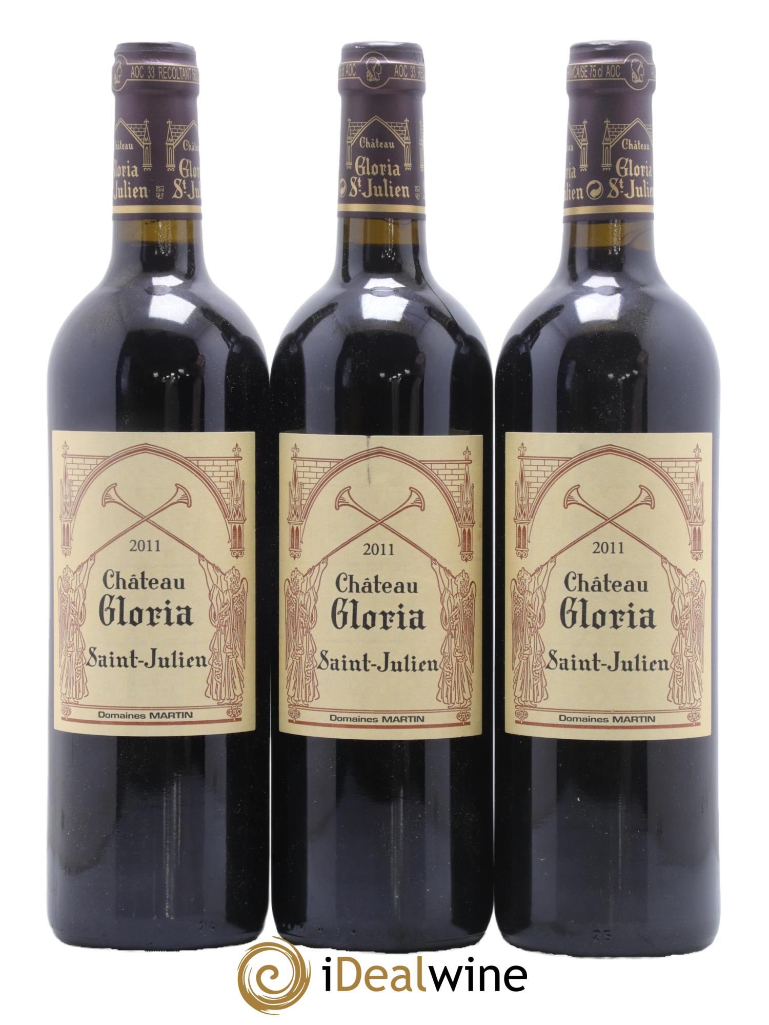 Château Gloria 2011 - Lot de 3 bouteilles - 0