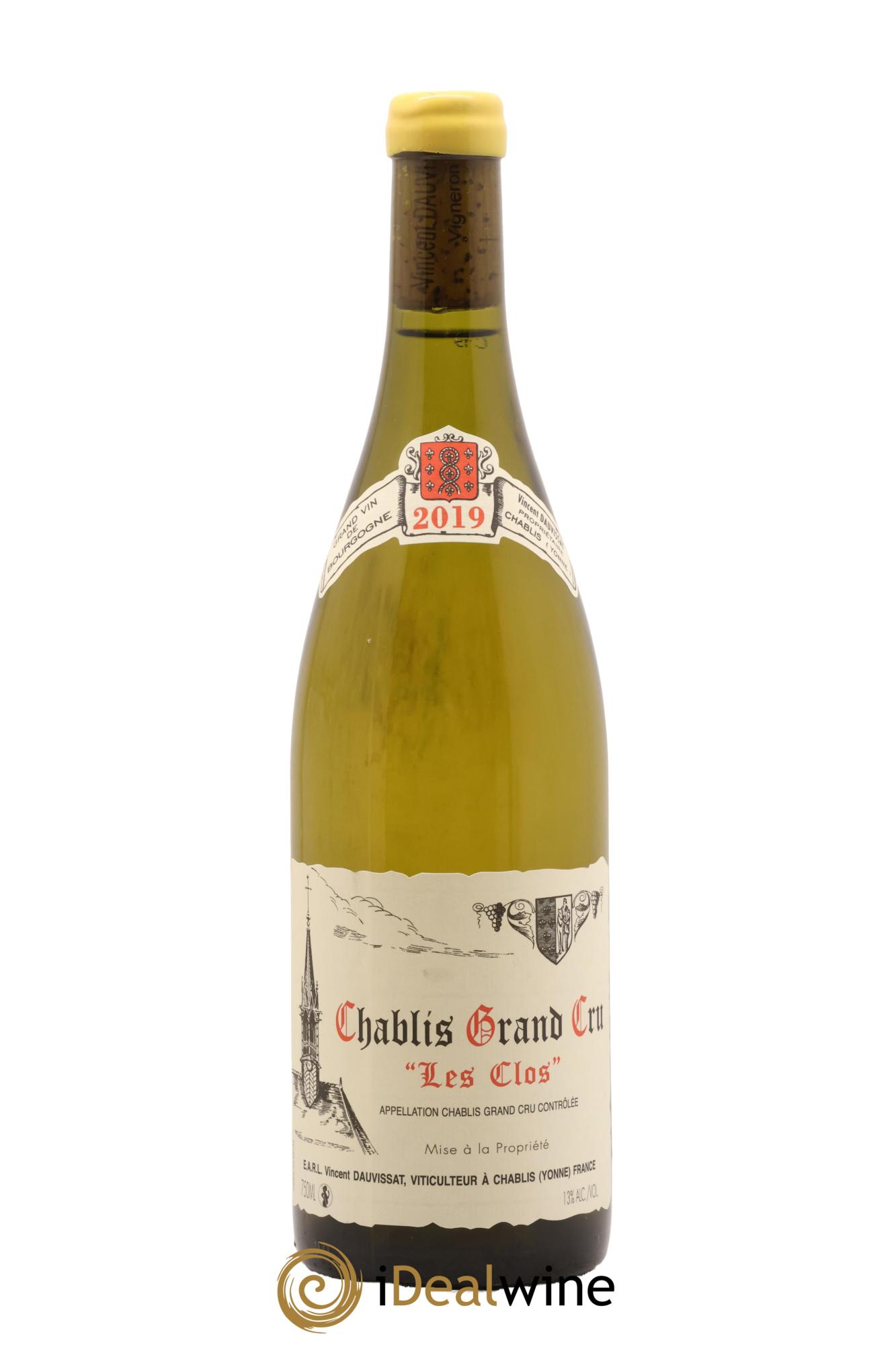 Chablis Grand Cru Les Clos Vincent Dauvissat (Domaine) 2019 - Lot de 1 bouteille - 0
