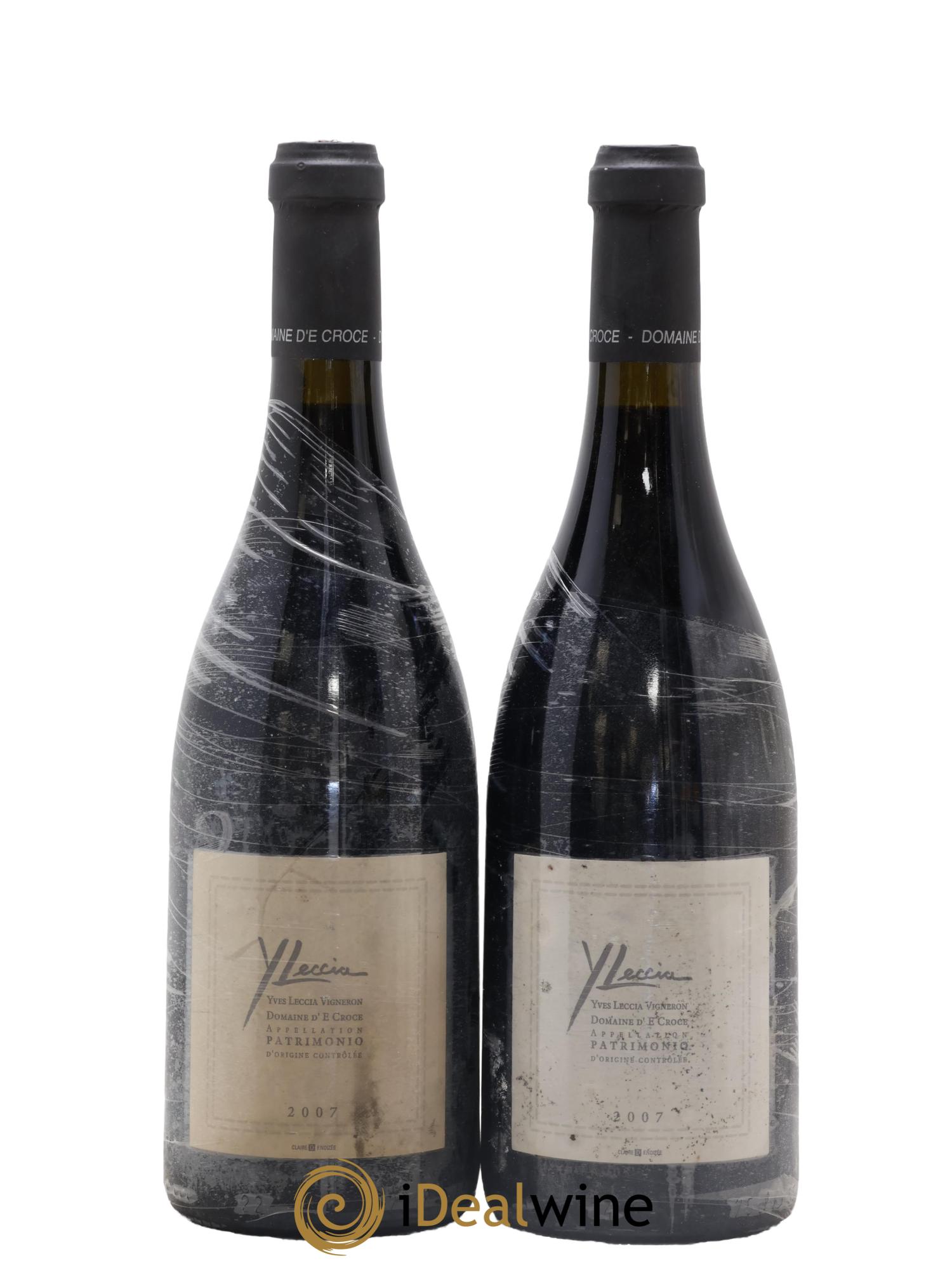 Patrimonio Domaine d' E. Croce Yves Leccia 2007 - Lot de 2 bouteilles - 0