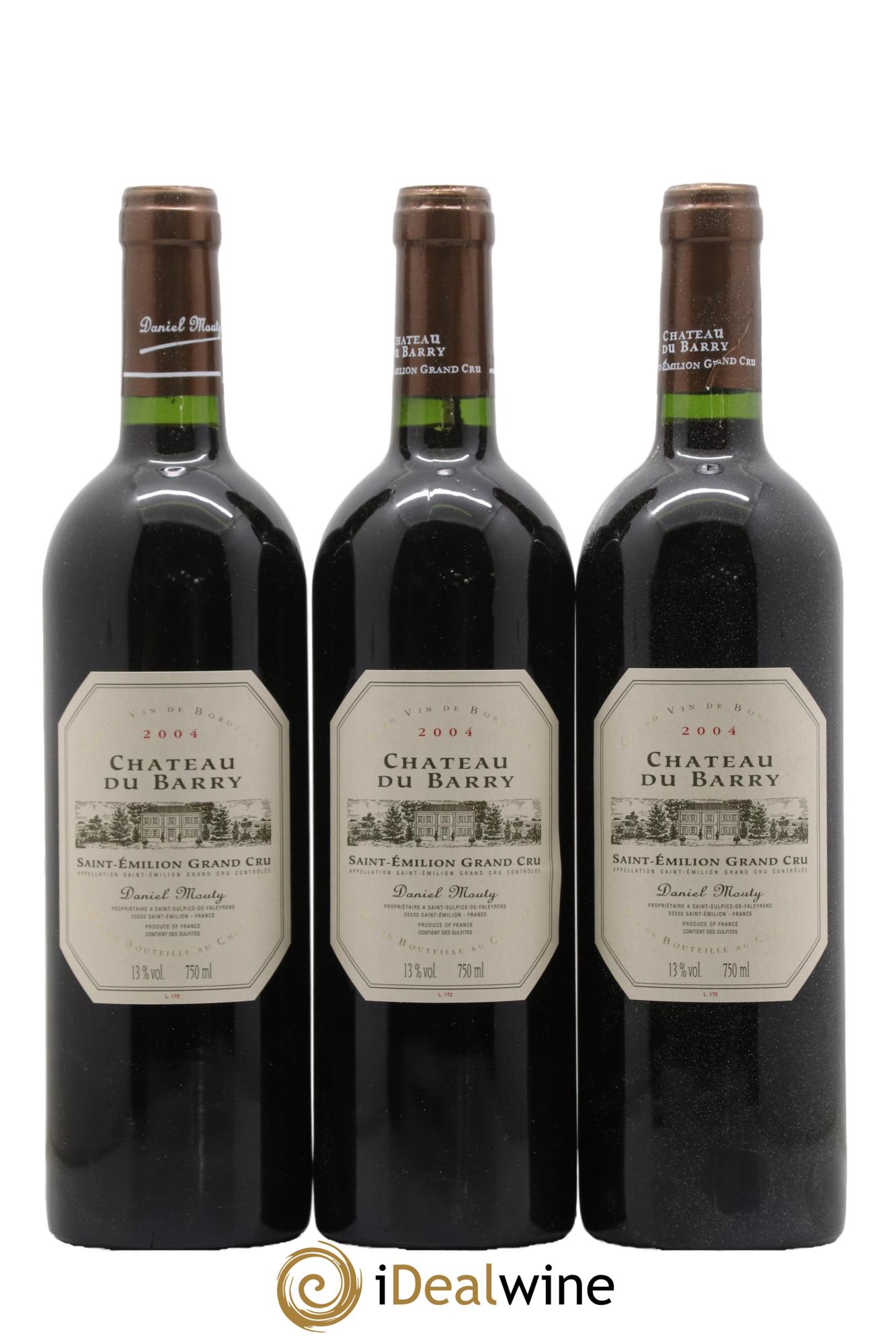 Saint-Émilion Grand Cru Château du Barry 2004 - Lot de 12 bouteilles - 1