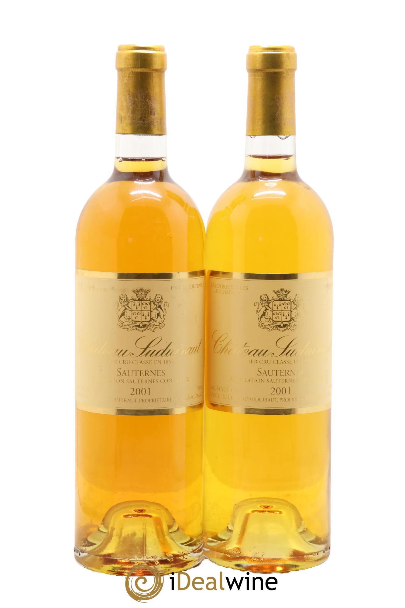 Château Suduiraut 1er Grand Cru Classé 2001 - Lotto di 2 bottiglie - 0