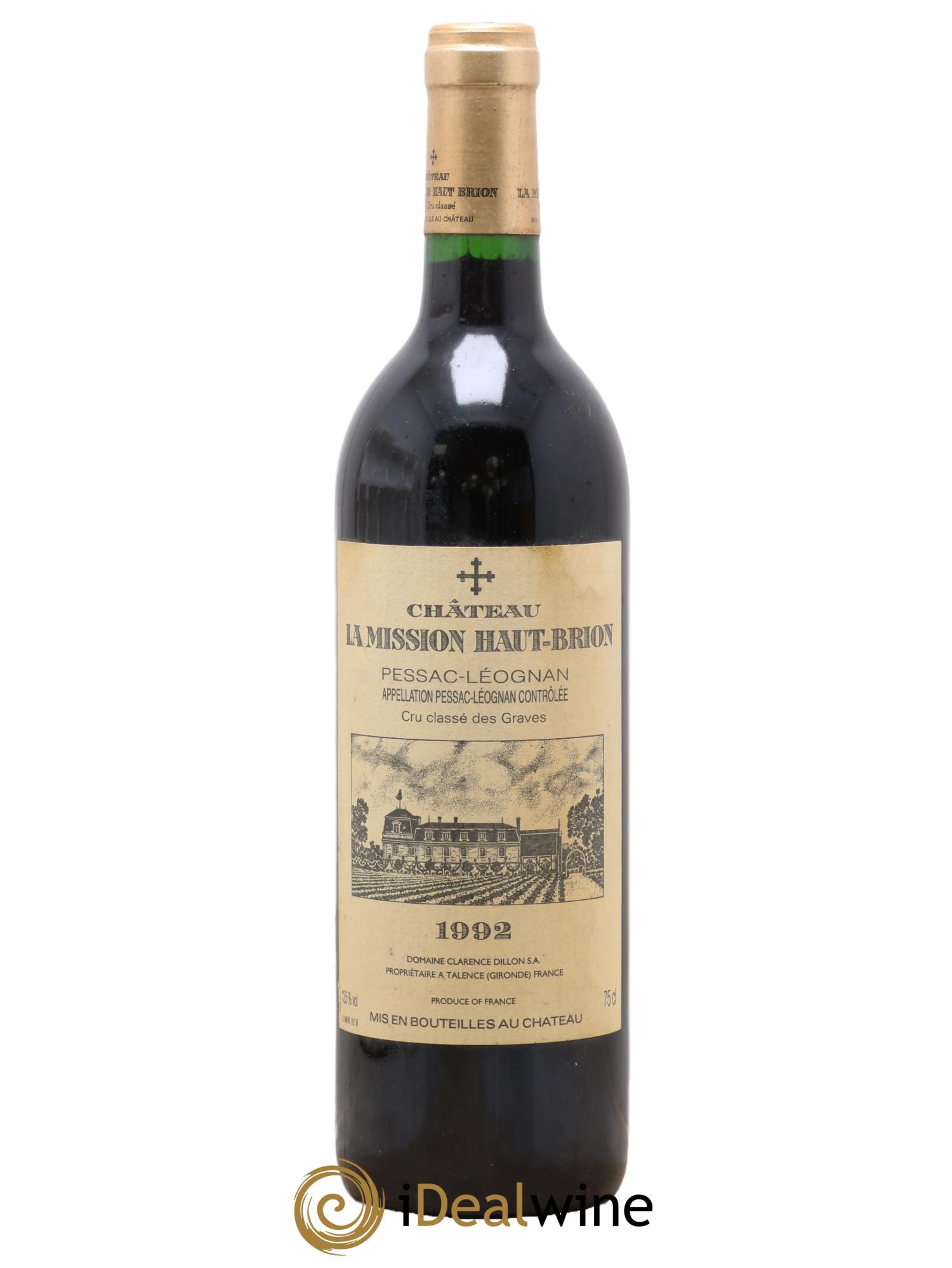 Château la Mission Haut-Brion Cru Classé de Graves 1992 - Lot de 1 bouteille - 0