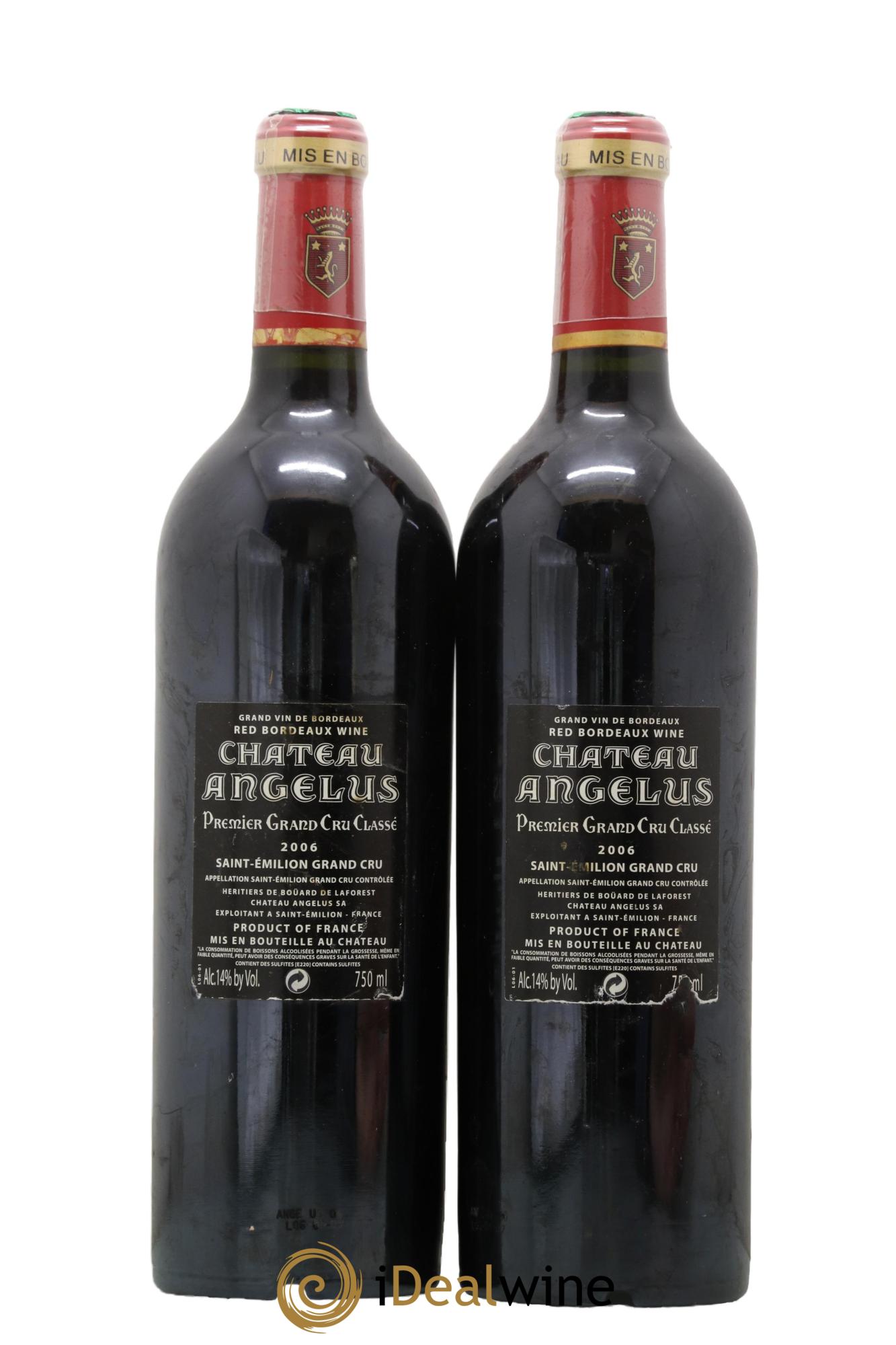 Château Angélus 1er Grand Cru Classé A 2006 - Lot of 2 bottles - 1