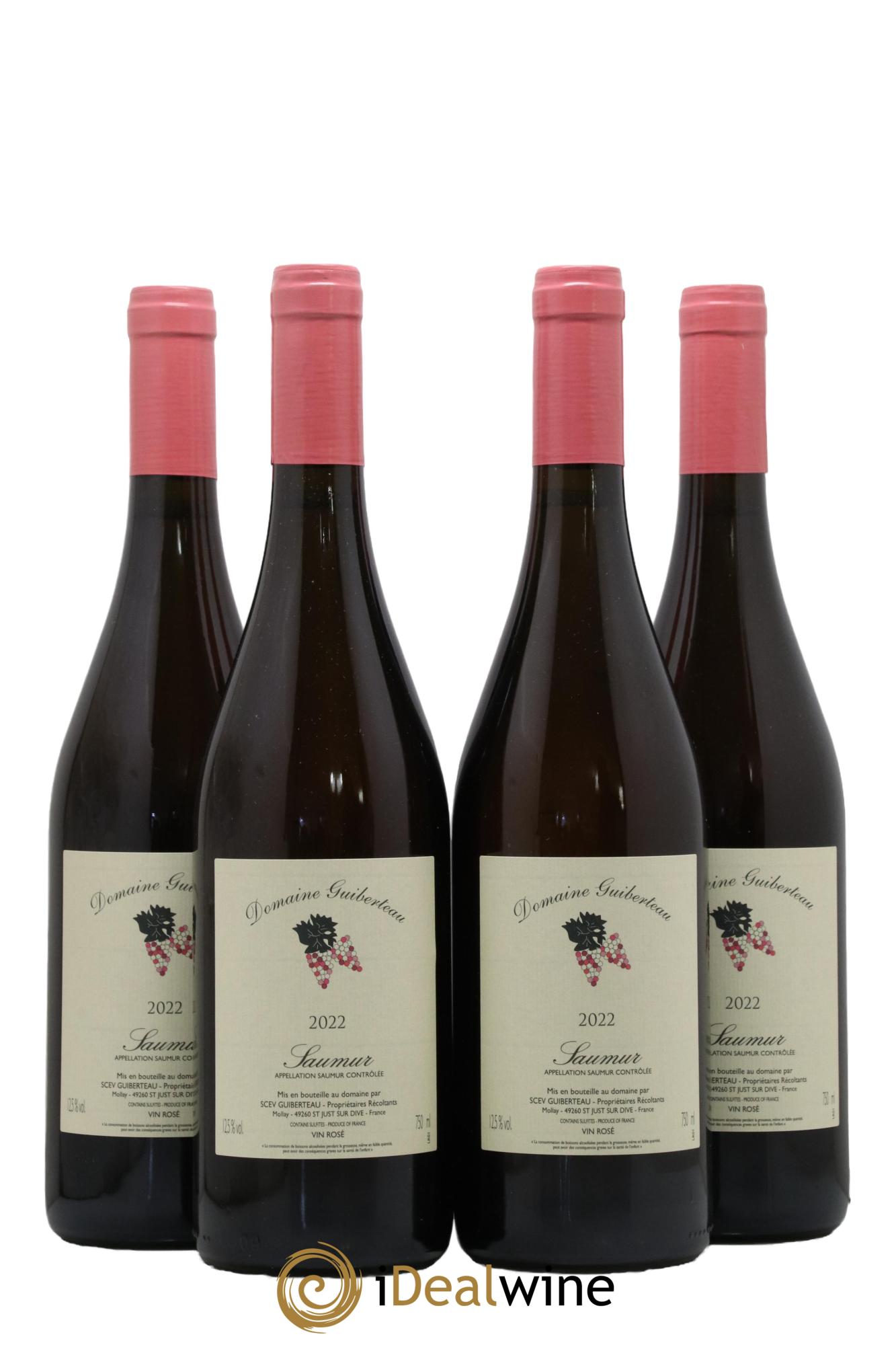 Saumur Domaine Guiberteau 2022 - Lot de 4 bouteilles - 0
