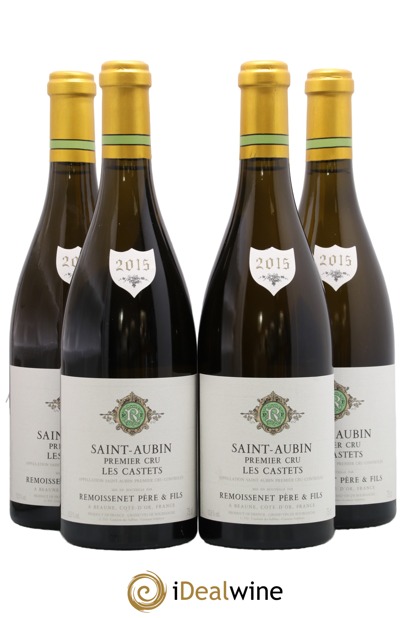 Saint-Aubin 1er Cru Les Castets Remoissenet Père et Fils 2015 - Lot de 4 bouteilles - 0