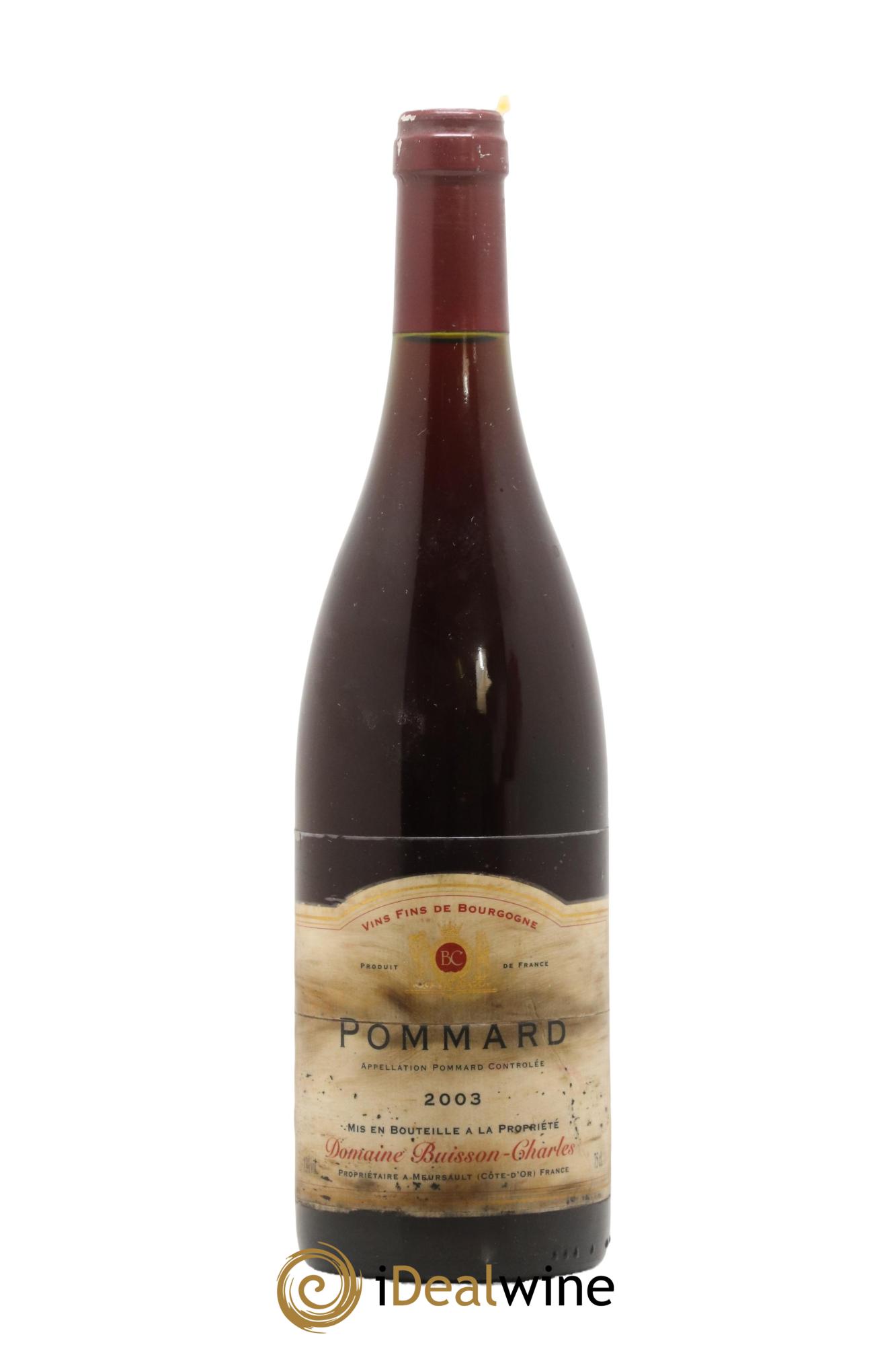 Pommard Domaine Buisson Charles 2003 - Lot de 1 bouteille - 0