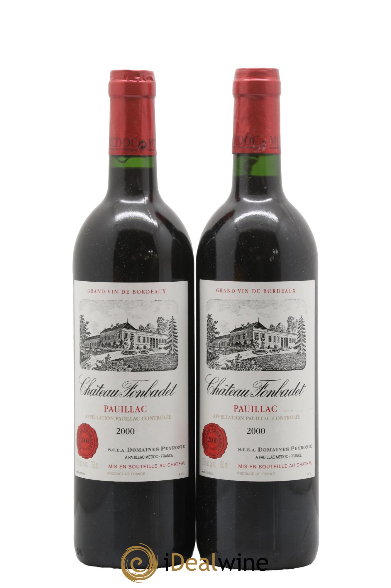 Château Fonbadet 2000 - Posten von 2 Flaschen - 0