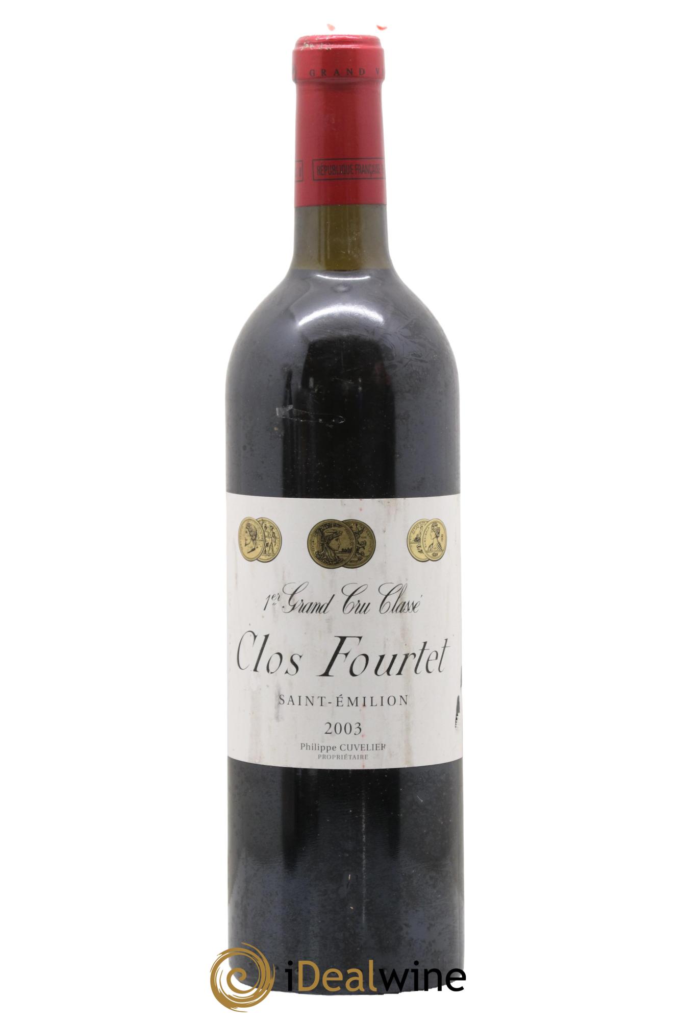 Clos Fourtet 1er Grand Cru Classé B 2003 - Lot de 1 bouteille - 0