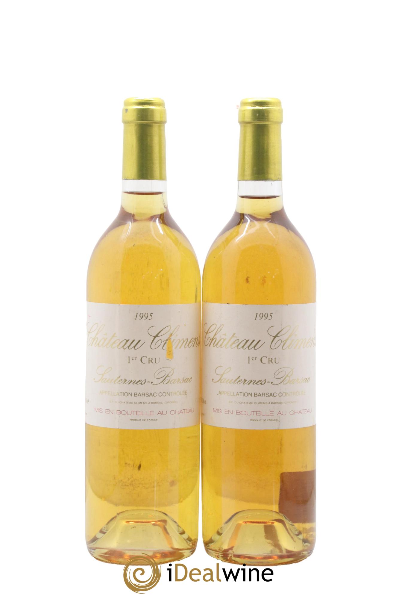 Château Climens 1er Grand Cru Classé 1995 - Lotto di 2 bottiglie - 0