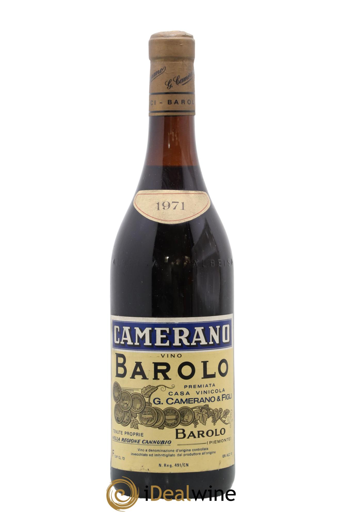 Barolo Camerano 1971 - Lot de 1 bouteille - 0
