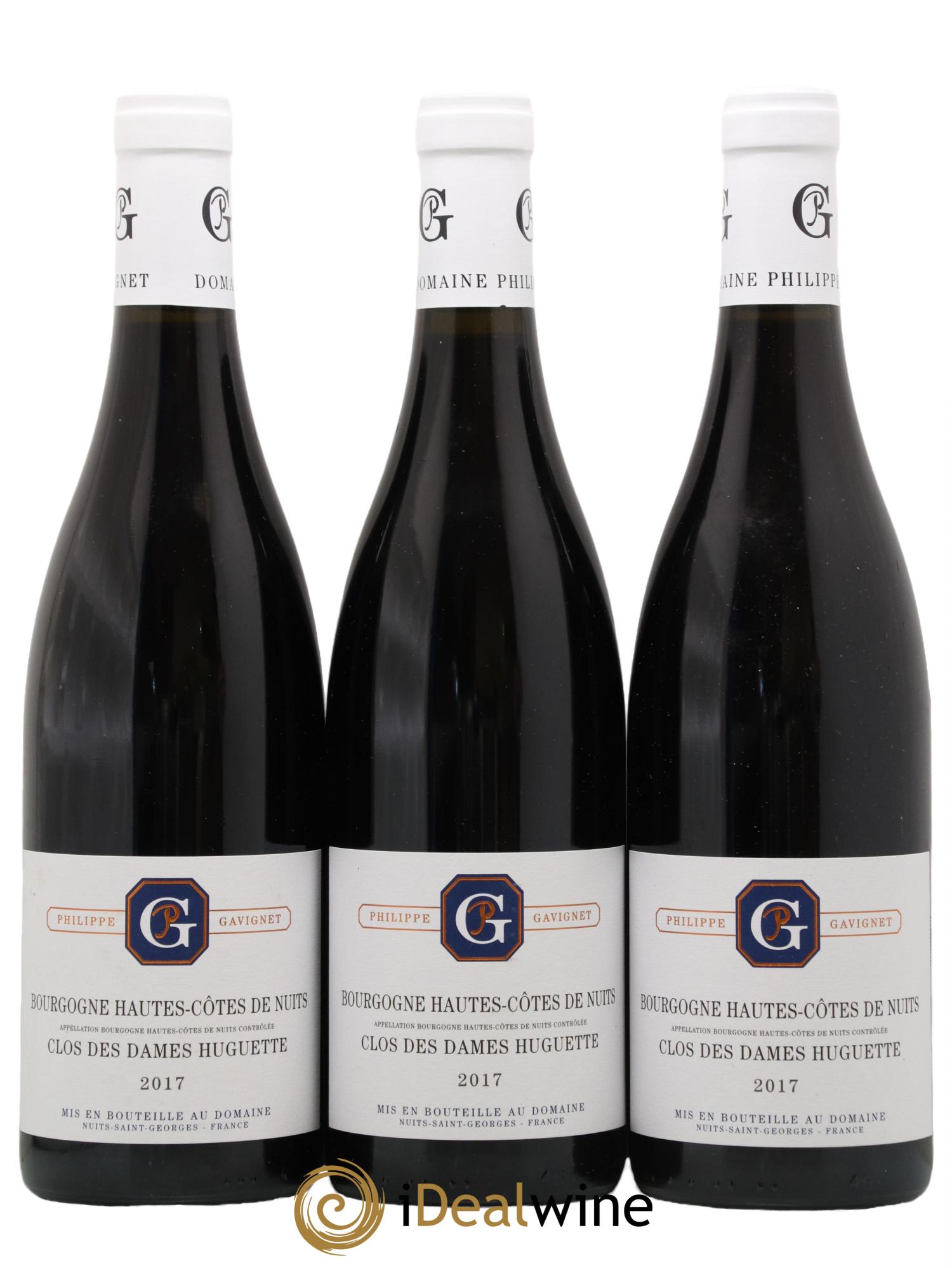 Hautes-Côtes de Nuits Clos des Dames Huguette Domaine Philippe Gavinet 2017 - Lot de 3 bouteilles - 0