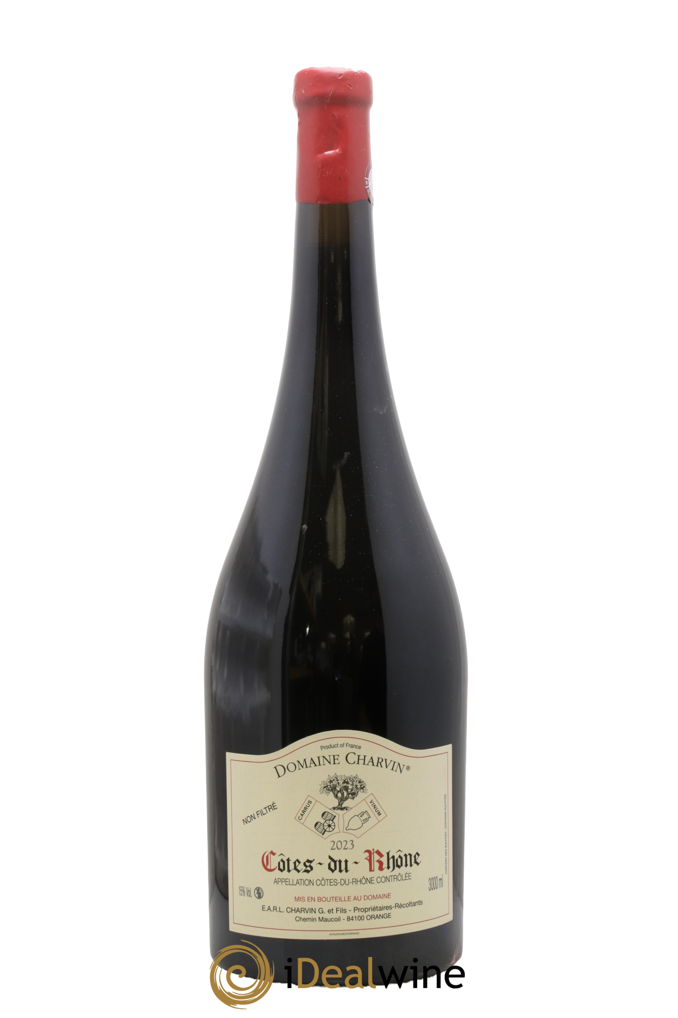 Côtes-du-Rhône Charvin (Domaine) 2023 - Lot de 1 double magnum - 0