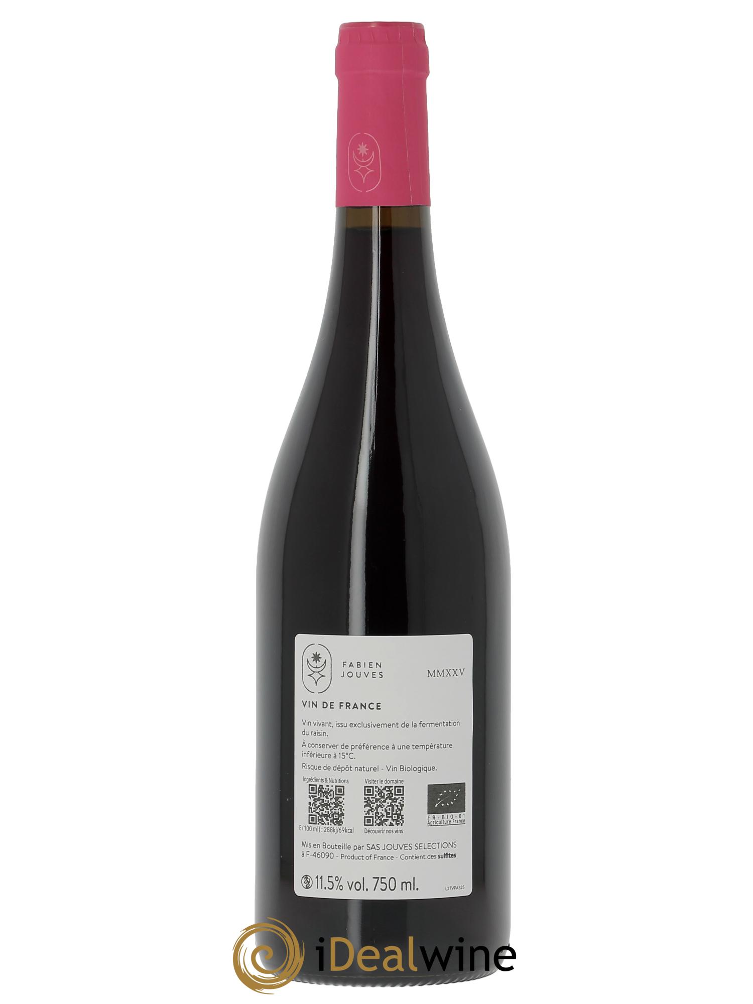 Vin de France Mas Del Périé Tu vin plus aux soirées Fabien Jouves  2025 - Lot of 1 bottle - 1