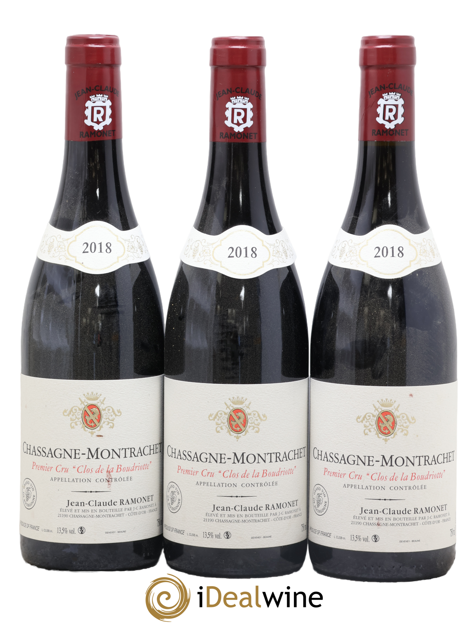 Chassagne-Montrachet 1er Cru Boudriotte Ramonet (Domaine) 2018 - Posten von 3 Flaschen - 0
