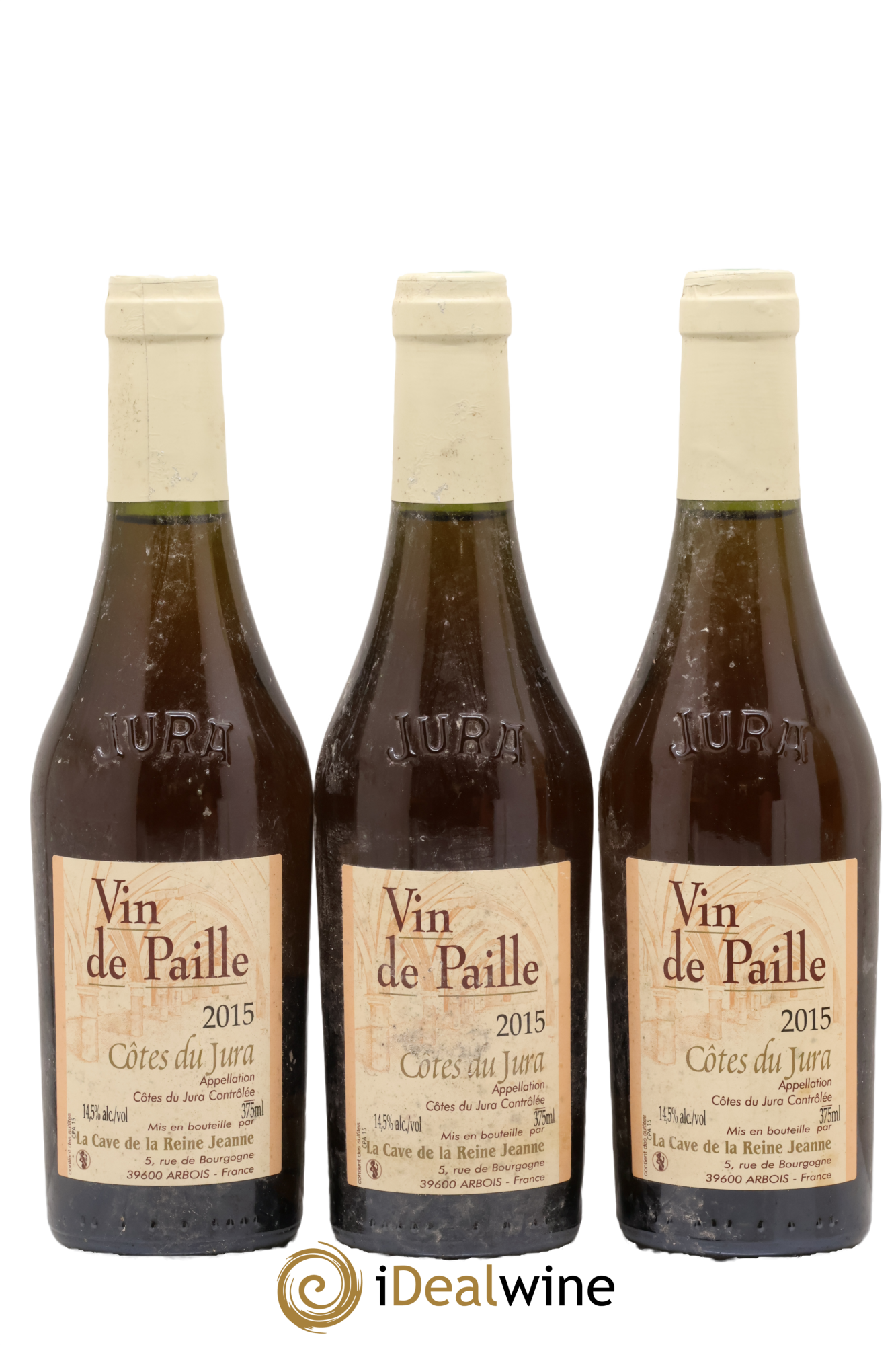 Côtes du Jura Vin de Paille Cave de la reine Jeanne 2015 - Posten von 3 Demi-Flaschen - 0