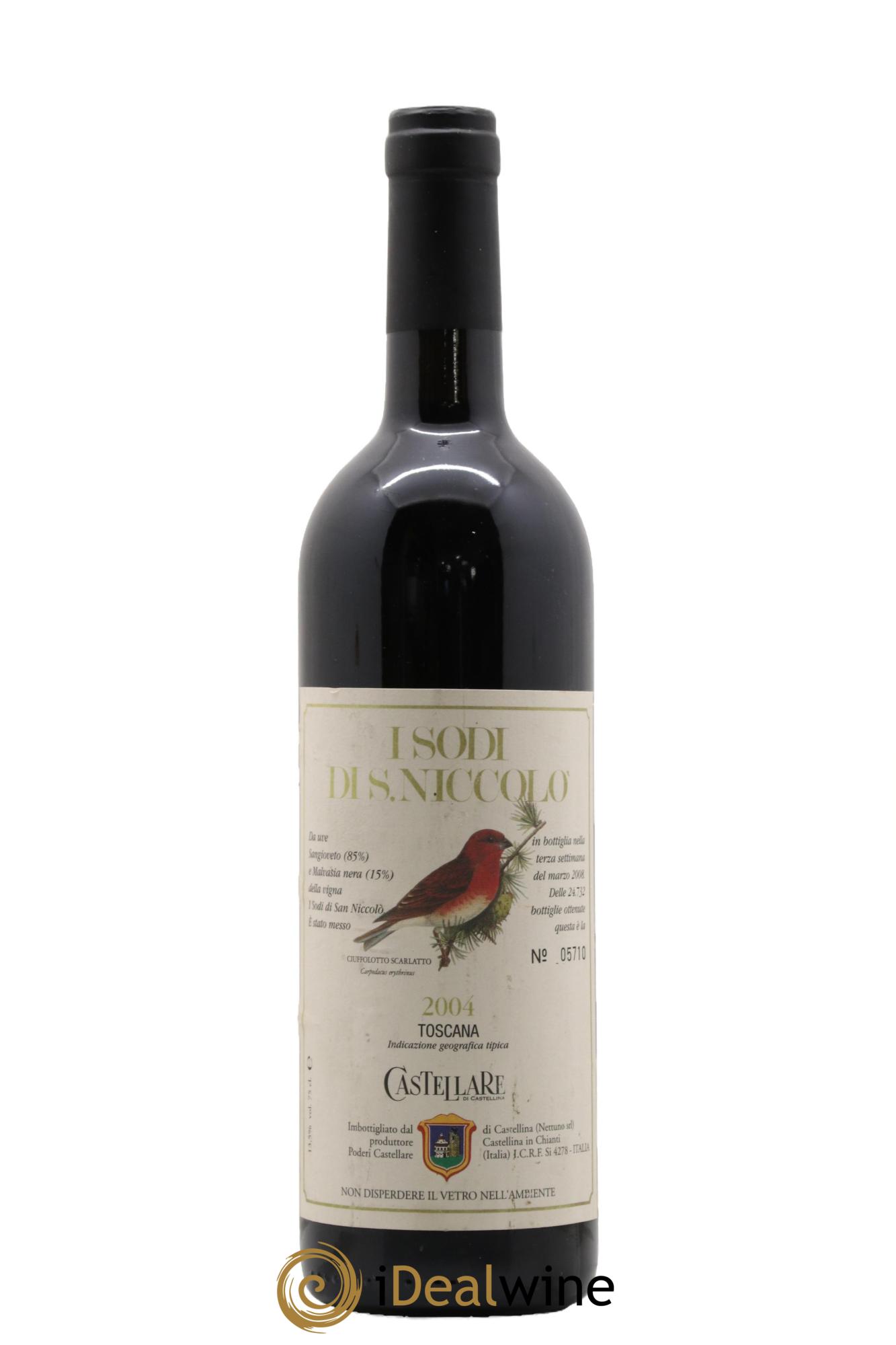 Toscana IGT Castellare di Castellina I Sodi di San Niccolo 2004 - Lot de 1 bouteille - 0