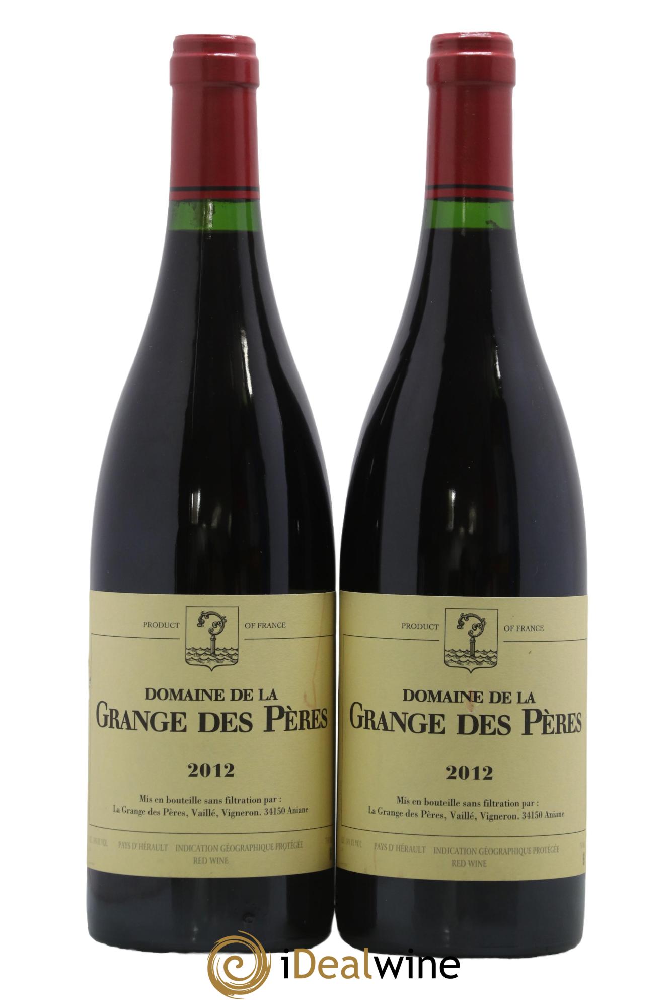 Pays d'Hérault Grange des Pères Laurent Vaillé 2012 - Posten von 2 Flaschen - 0