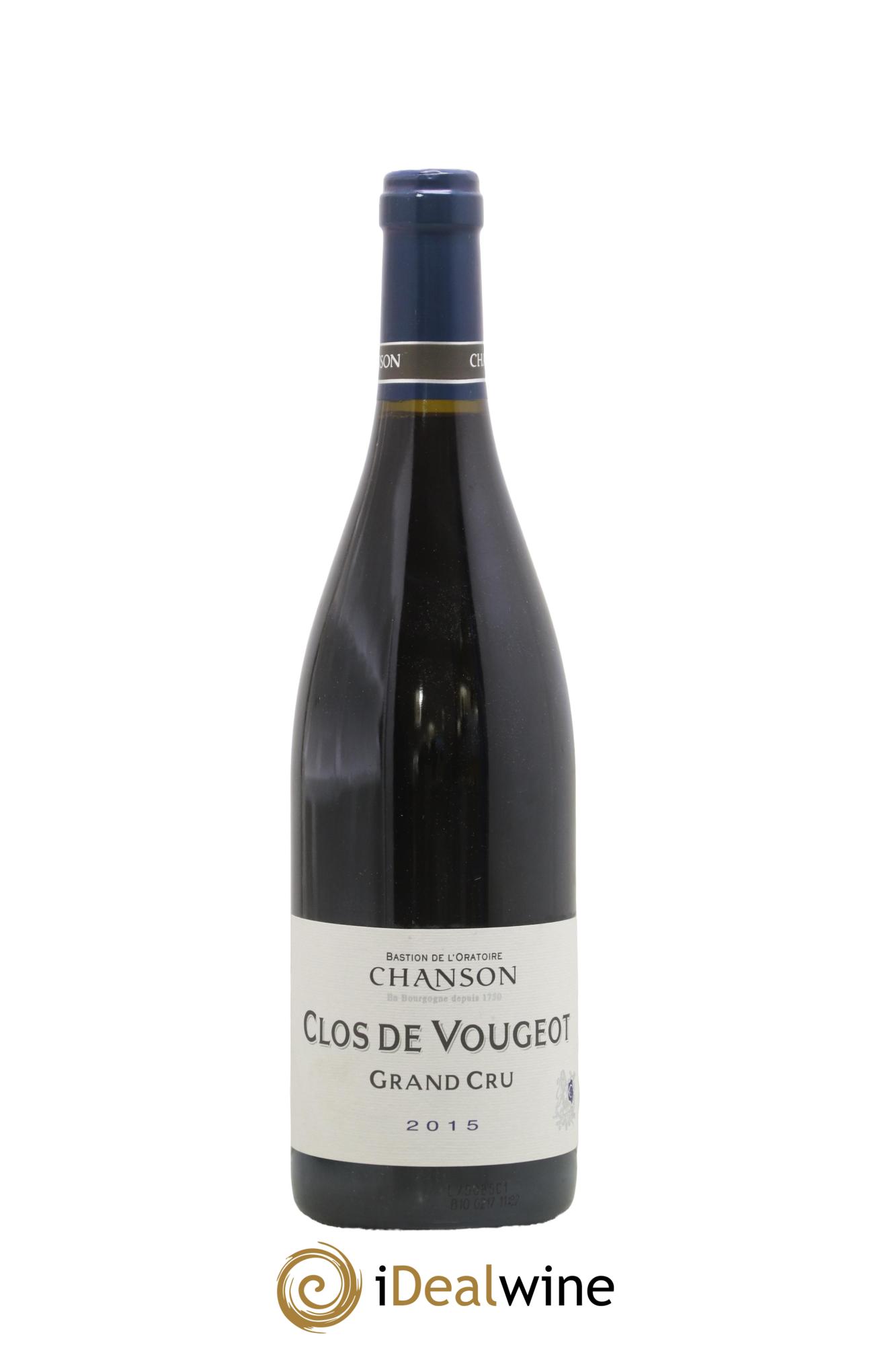 Clos de Vougeot Grand Cru Chanson 2015 - Posten von 1 Flasche - 0