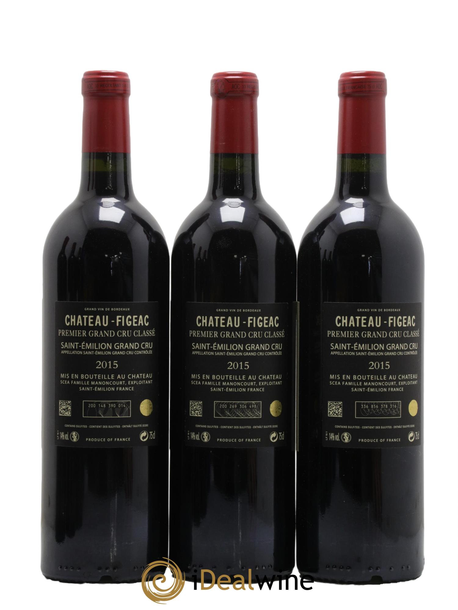 Château Figeac 1er Grand Cru Classé A  2015 - Lotto di 6 bottiglie - 4