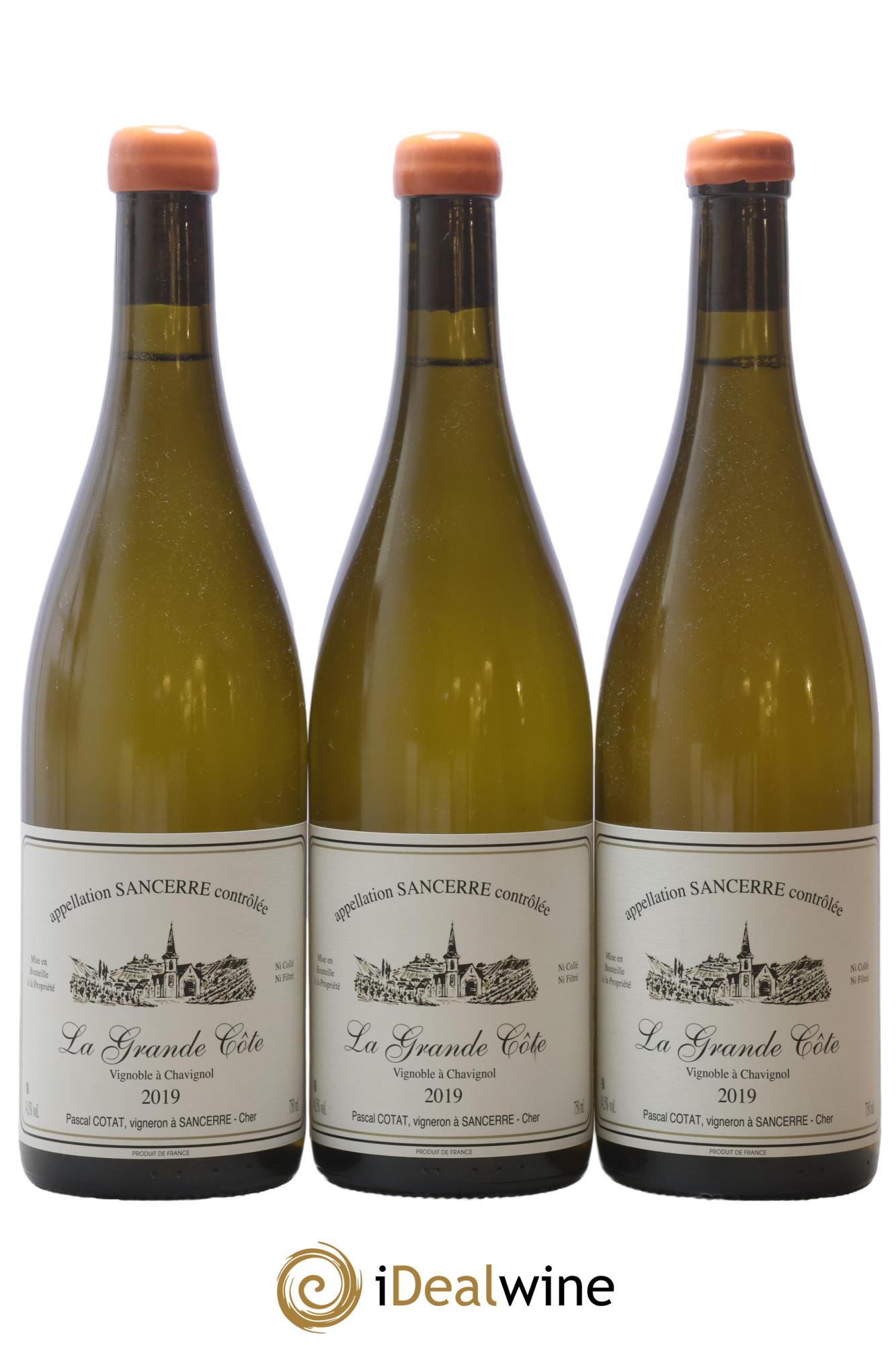 Sancerre La Grande Côte Pascal Cotat 2019 - Posten von 3 Flaschen - 0