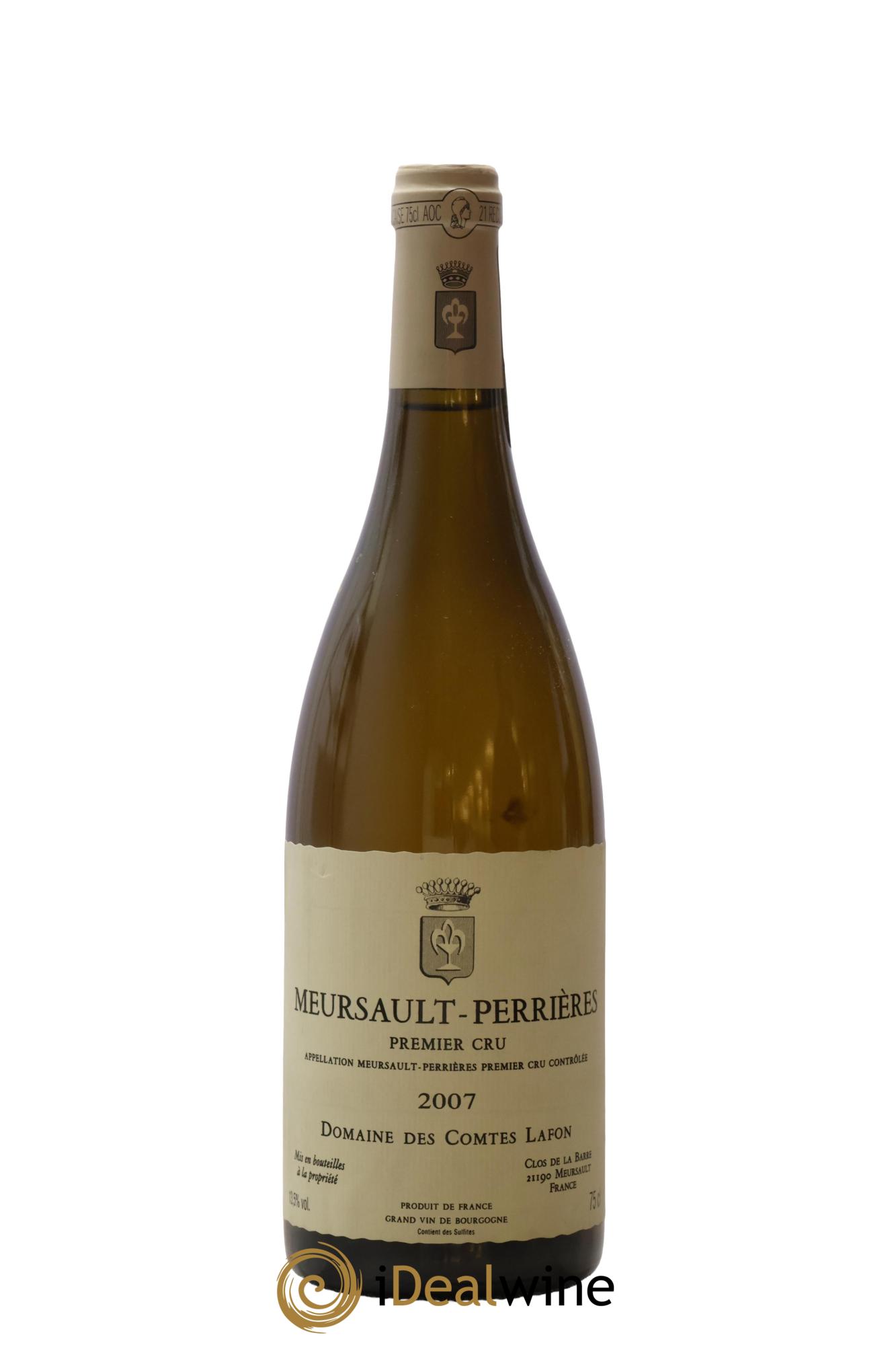 Meursault 1er Cru Perrières Comtes Lafon (Domaine des) 2007 - Lot de 1 bouteille - 0