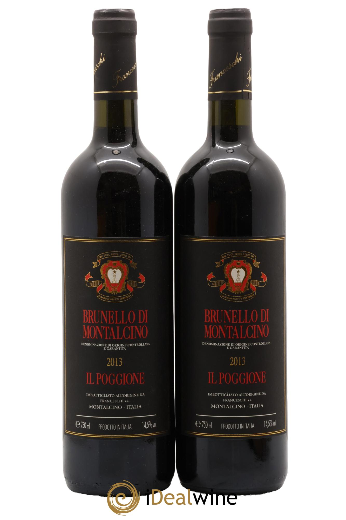 Brunello di Montalcino DOCG Il Poggione Lavinio Franceschi 2013 - Posten von 2 Flaschen - 0