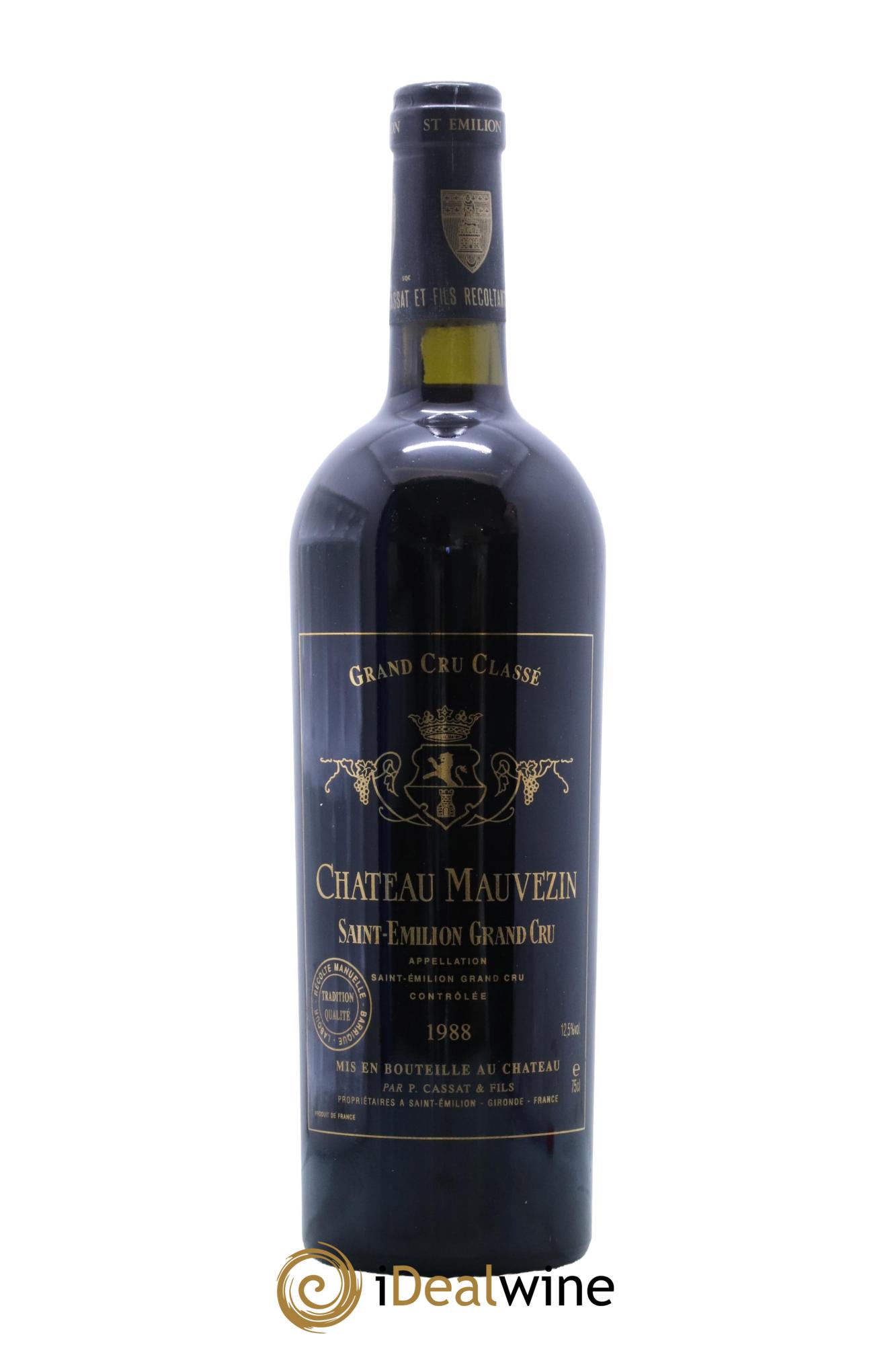 Château Mauvezin 1988 - Lot de 1 bouteille - 0