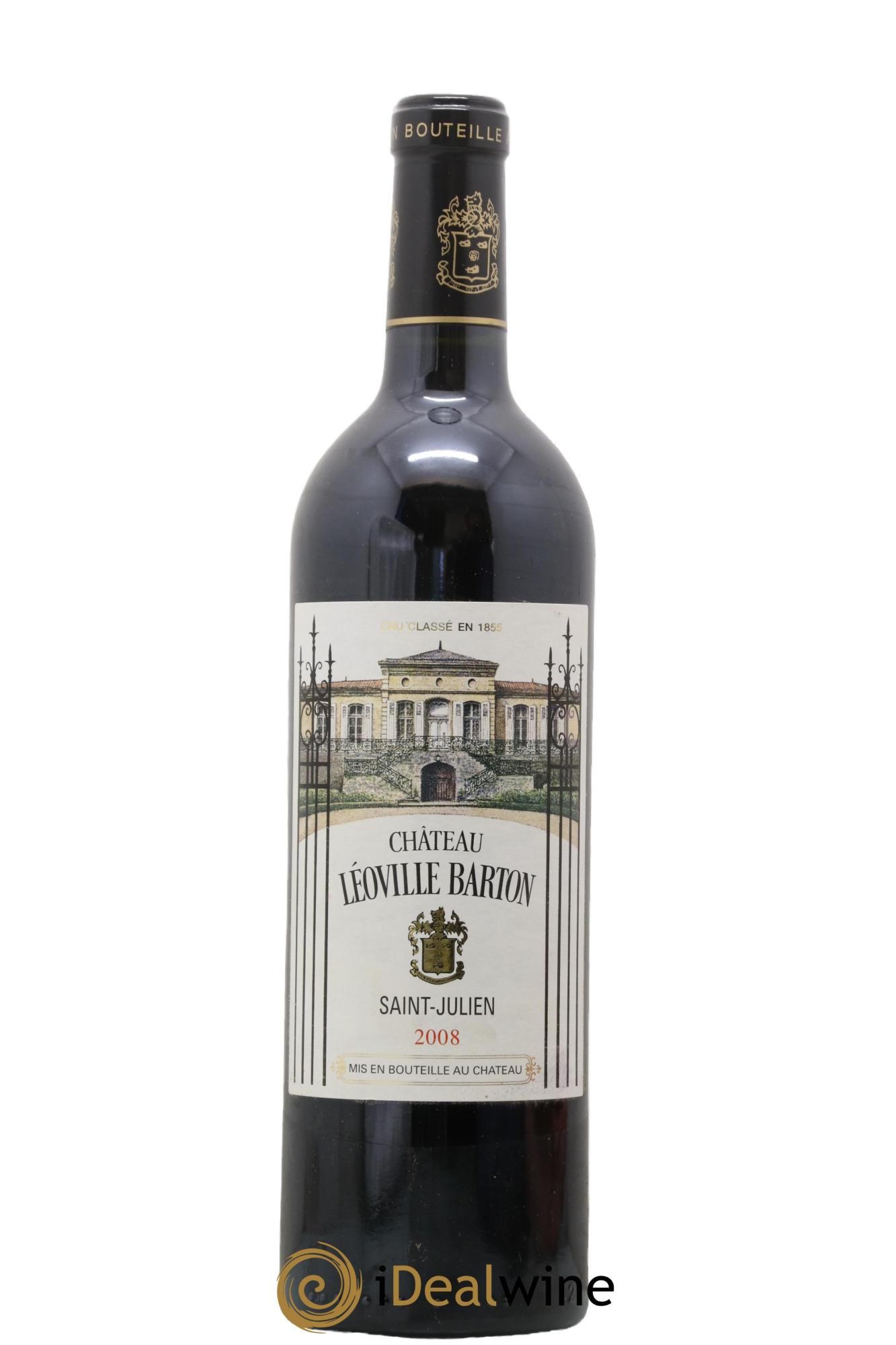 Château Léoville Barton 2ème Grand Cru Classé 2008 - Lot de 1 bouteille - 0
