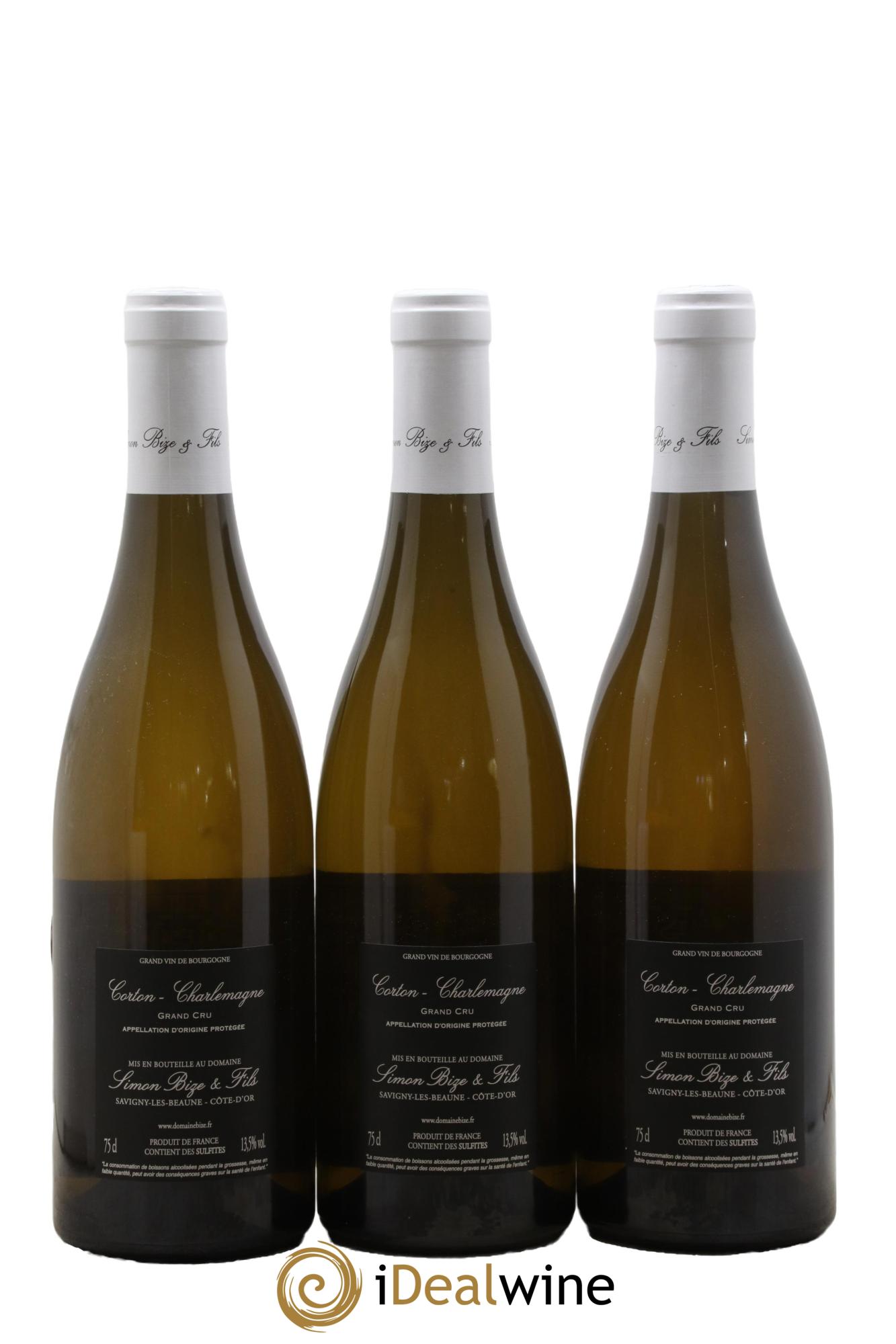 Corton-Charlemagne Grand Cru Simon Bize & Fils 2019 - Posten von 3 Flaschen - 1