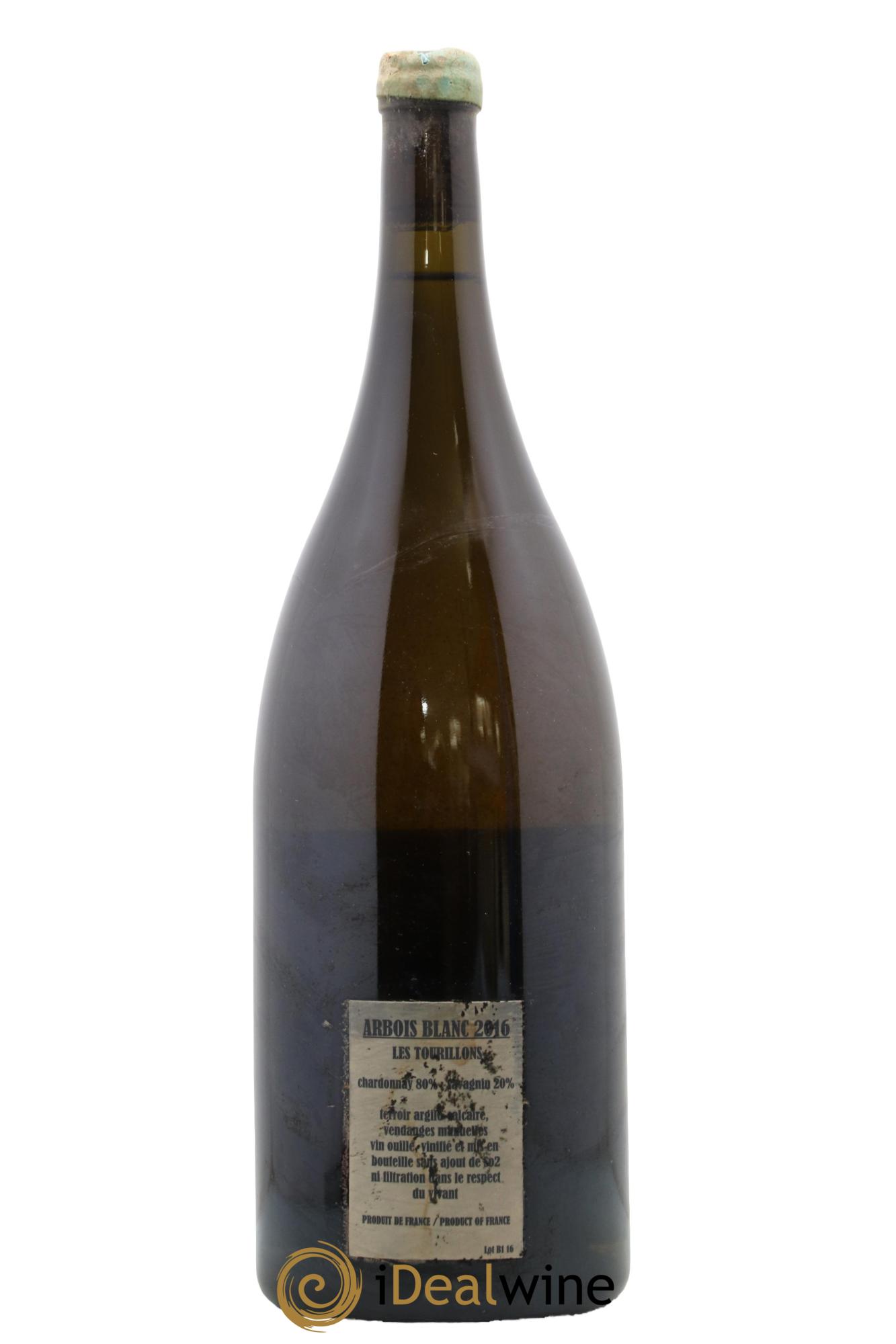 Arbois Chardonnay Savagnin Les Tourillons Adeline Houillon & Renaud Bruyère 2016 - Lotto di 1 magnum - 1
