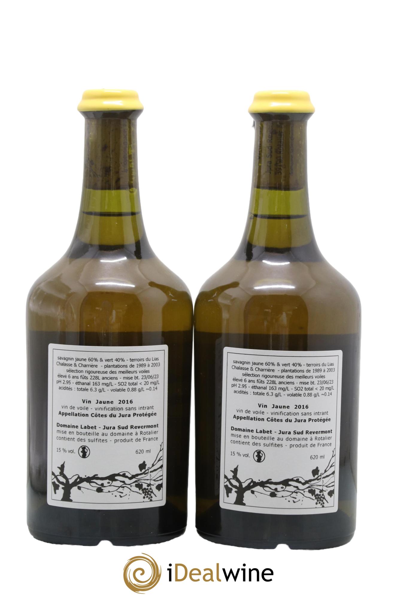 Côtes du Jura Vin Jaune Romain - Julien  - Charline Labet 2016 - Posten von 2 Clavelin - 1