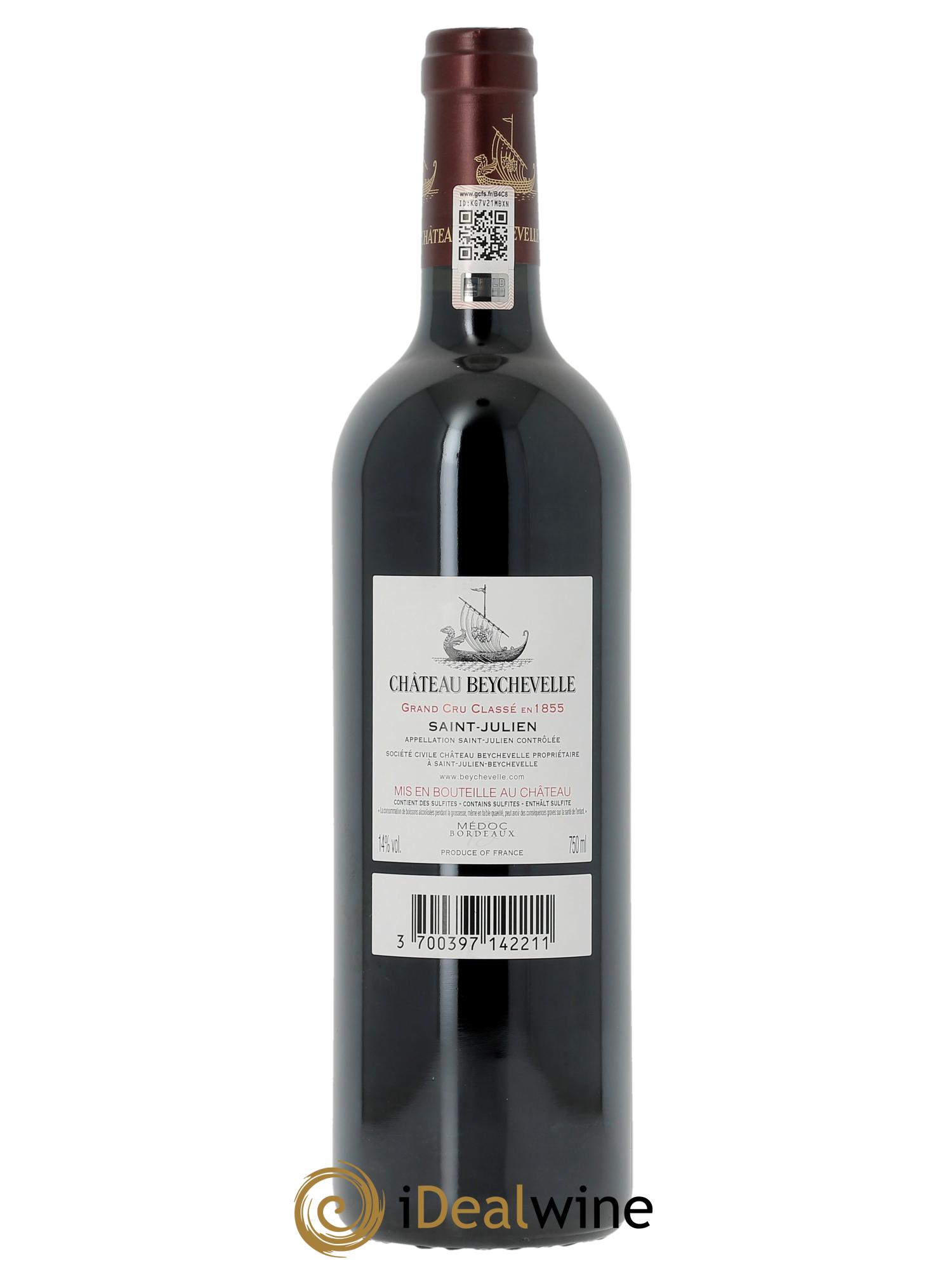 Château Beychevelle 4ème Grand Cru Classé (CBO à partir de 6 bts) 2022 - Lot de 1 bouteille - 1
