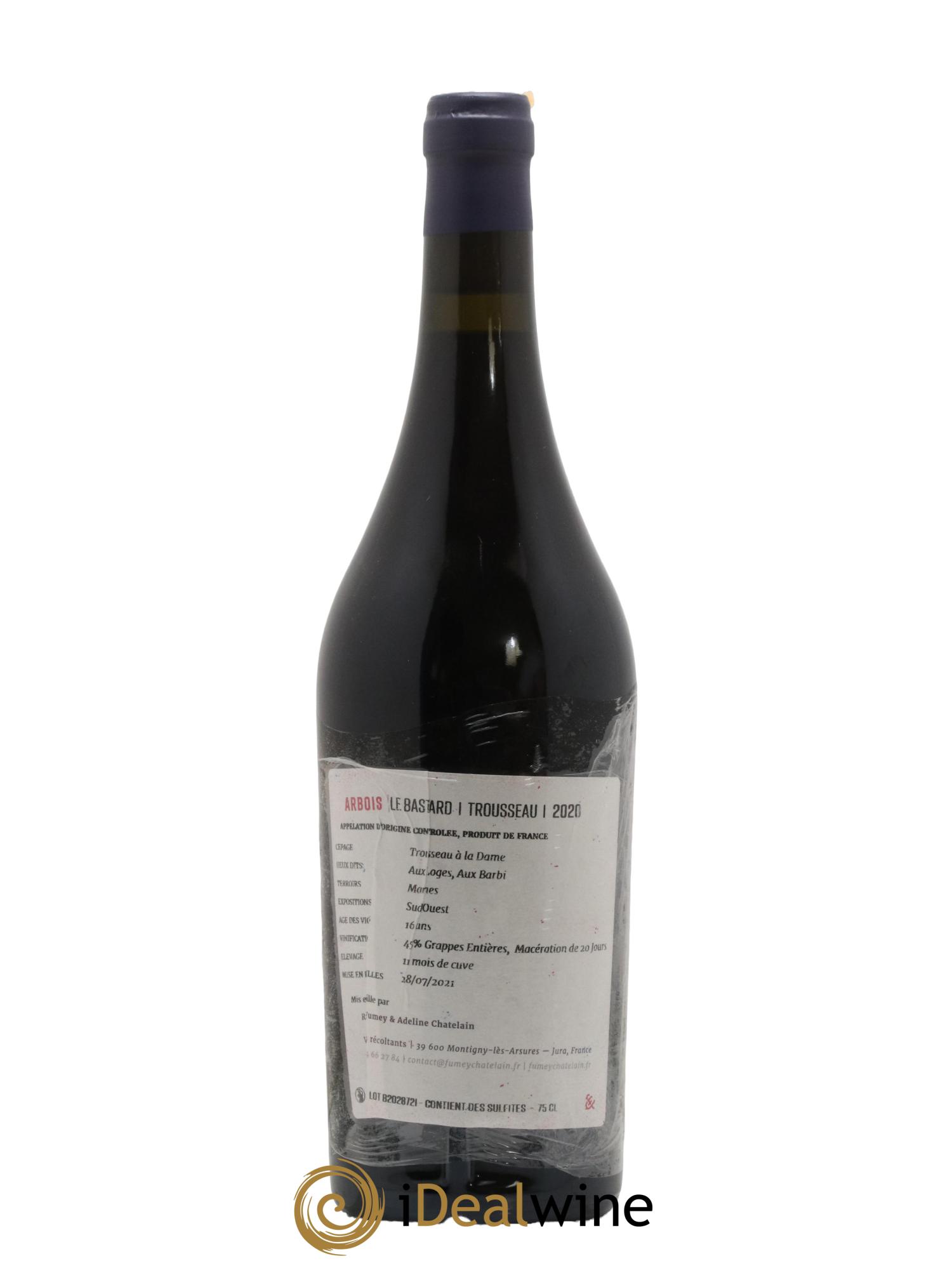 Arbois Trousseau Le Bastard Fumey-Chatelain 2020 - Lot de 1 bouteille - 1