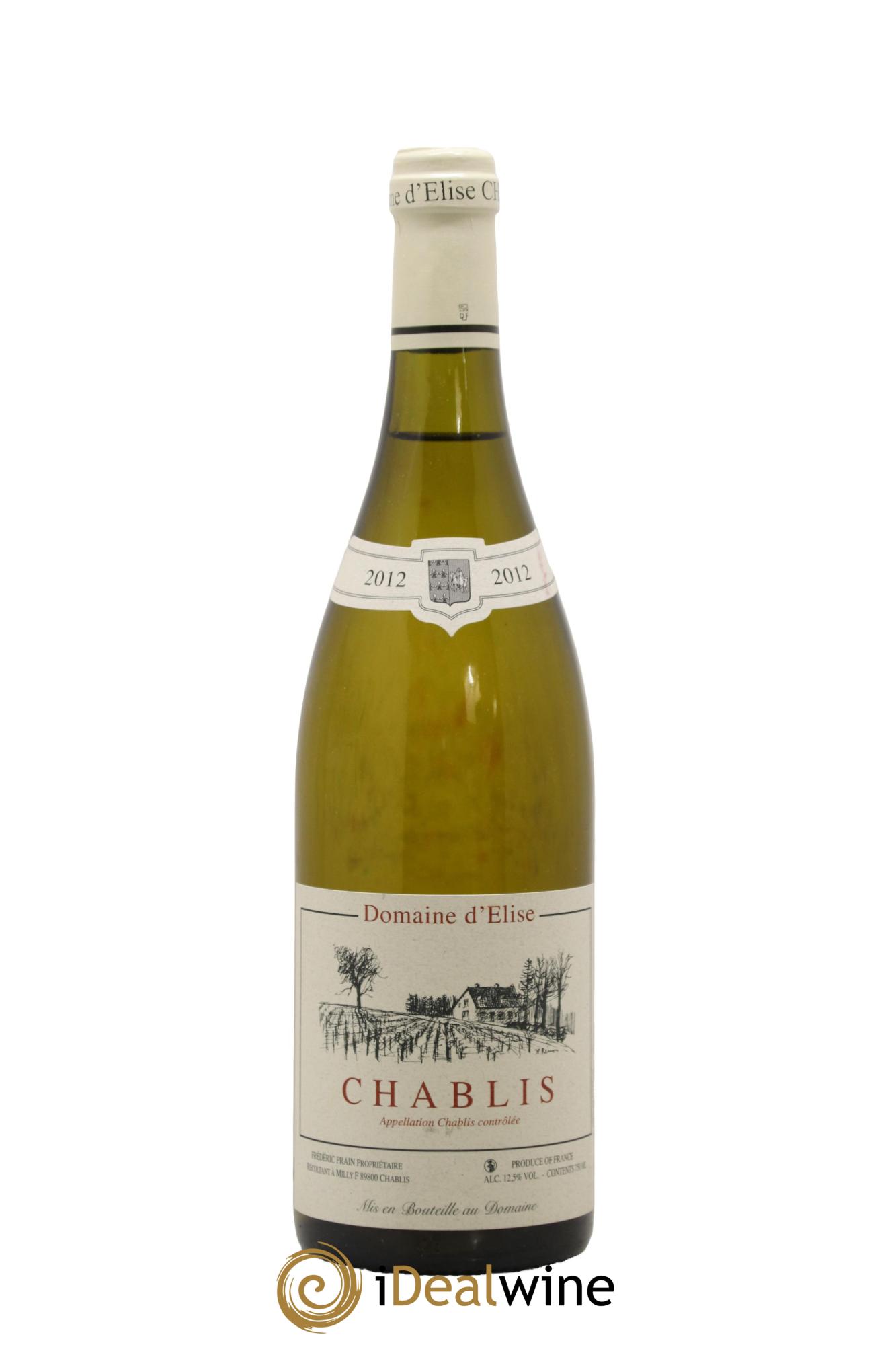 Chablis Domaine d'Elise 2012 - Lot de 1 bouteille - 0