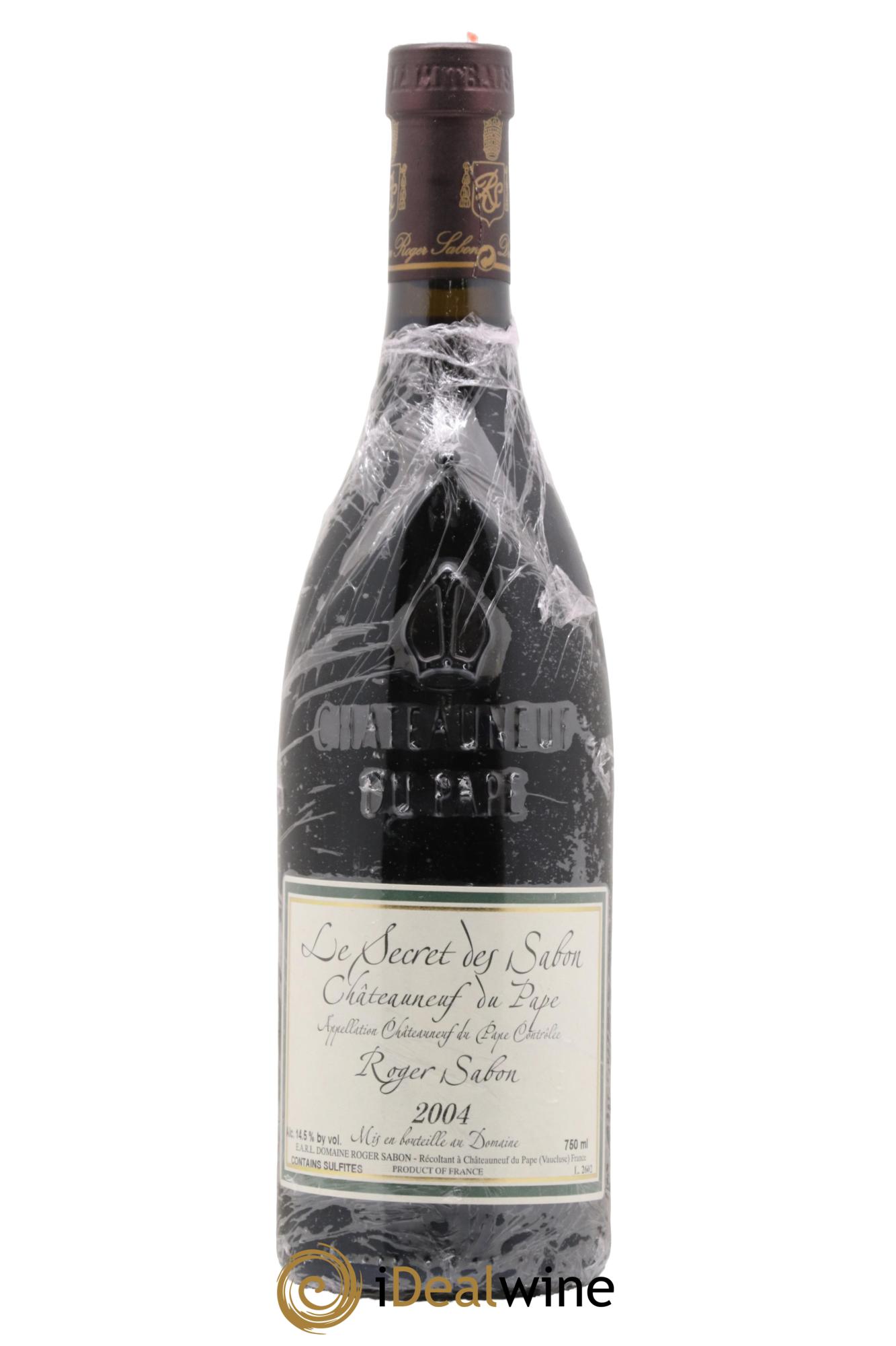 Châteauneuf-du-Pape Le Secret des Sabon Domaine Roger Sabon 2004 - Lot of 1 bottle - 1