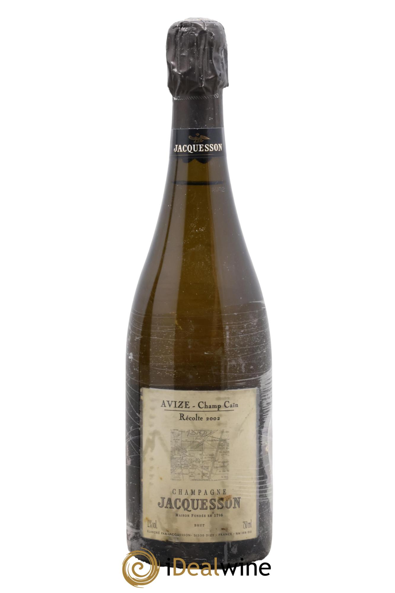 Avize Champ Caïn Extra-Brut Jacquesson 2002 - Lot de 1 bouteille - 0