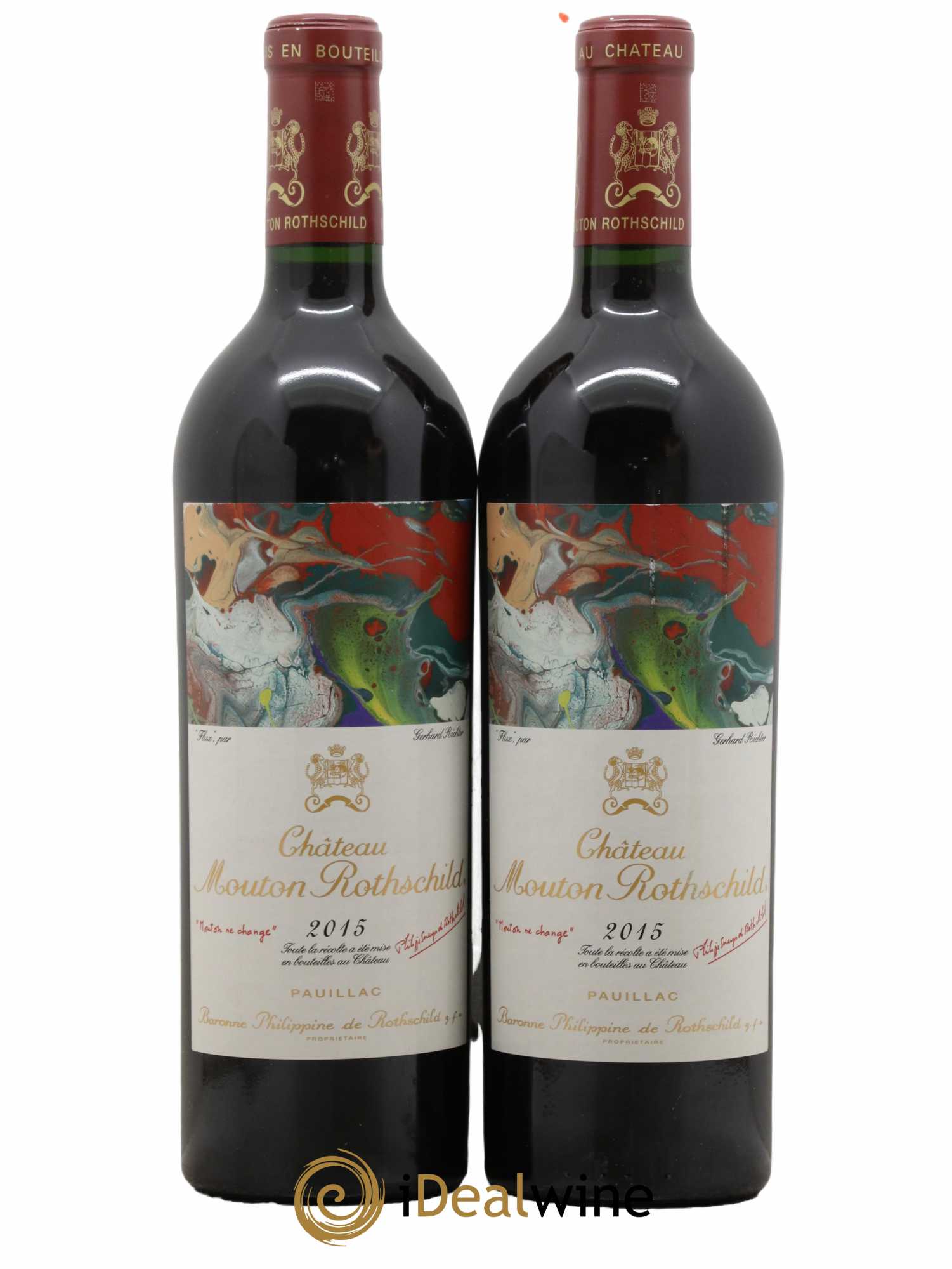 Château Mouton Rothschild 1er Grand Cru Classé 2015 - Lot de 2 bouteilles - 0