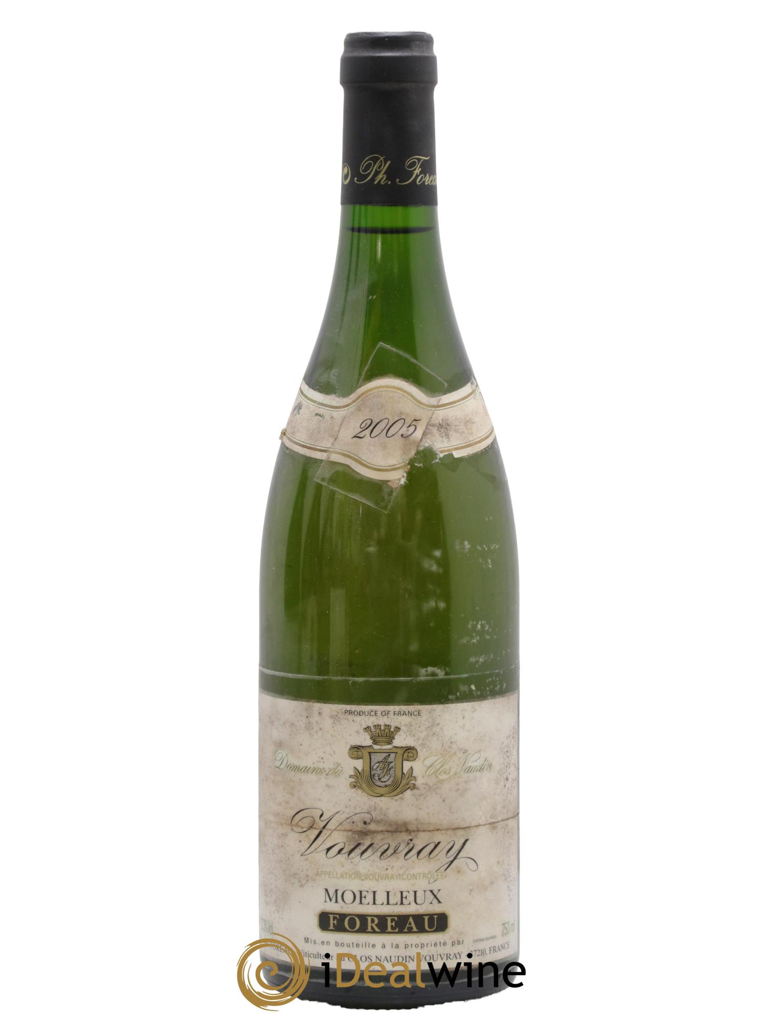 Vouvray Moelleux Clos Naudin - Philippe Foreau 2005 - Posten von 1 Flasche - 0