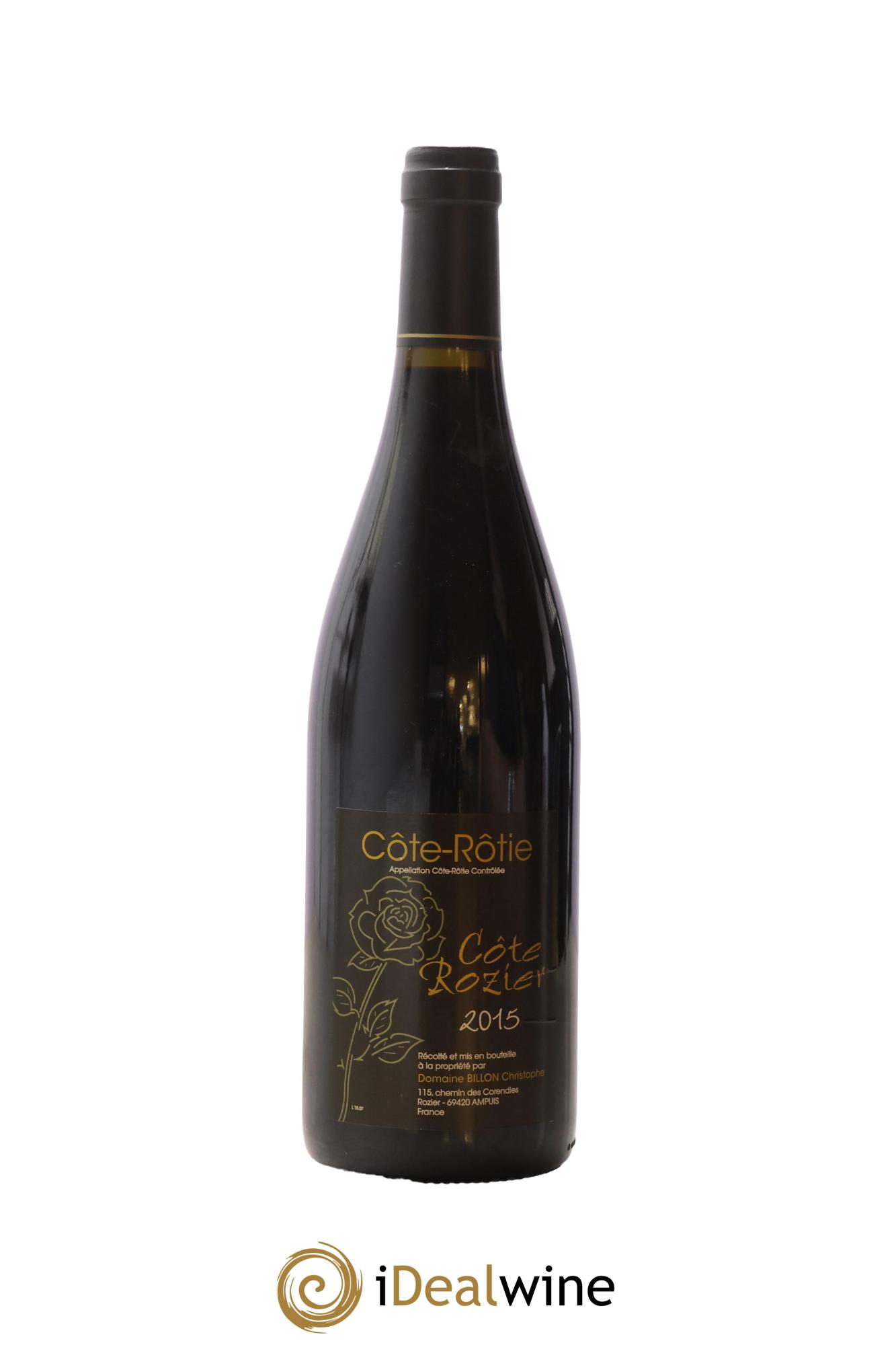 Côte-Rôtie Côte Rozier Christophe Billon 2015 - Lot of 1 bottle - 0