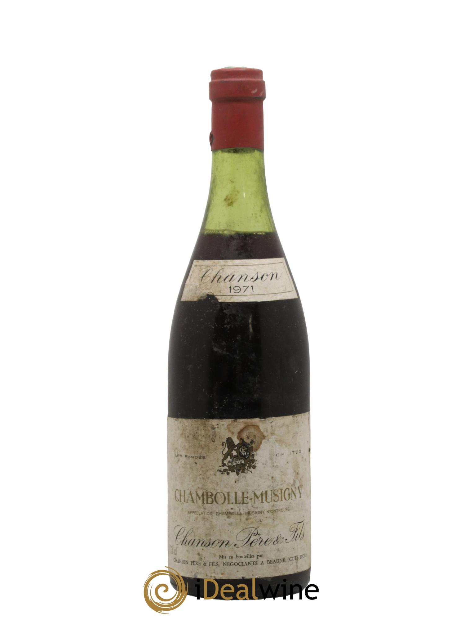 Chambolle-Musigny Domaine Chanson 1971 - Lot de 1 bouteille - 0