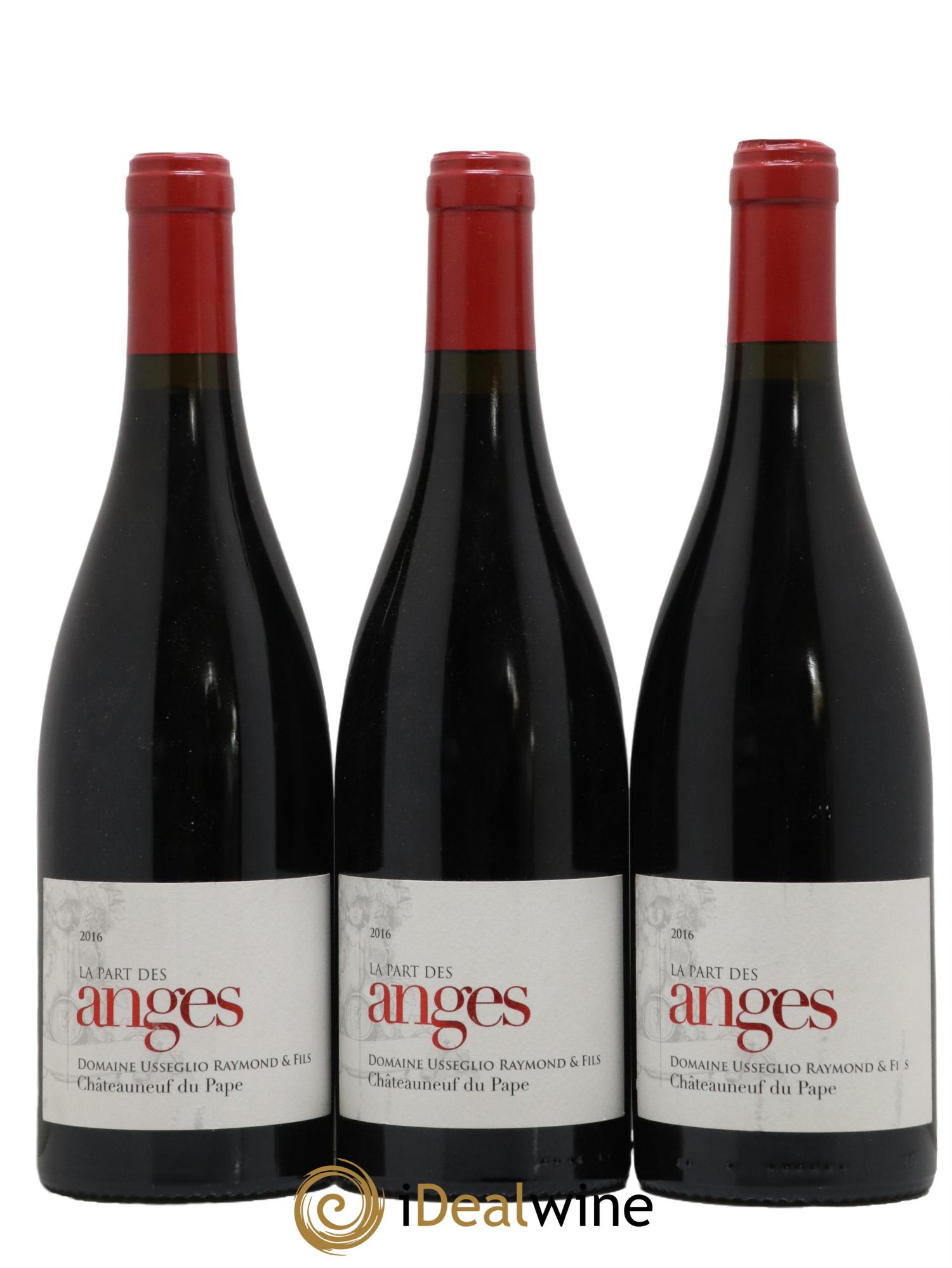 Châteauneuf-du-Pape La Part des Anges Raymond Usseglio (Domaine) 2016 - Lot de 3 bouteilles - 0
