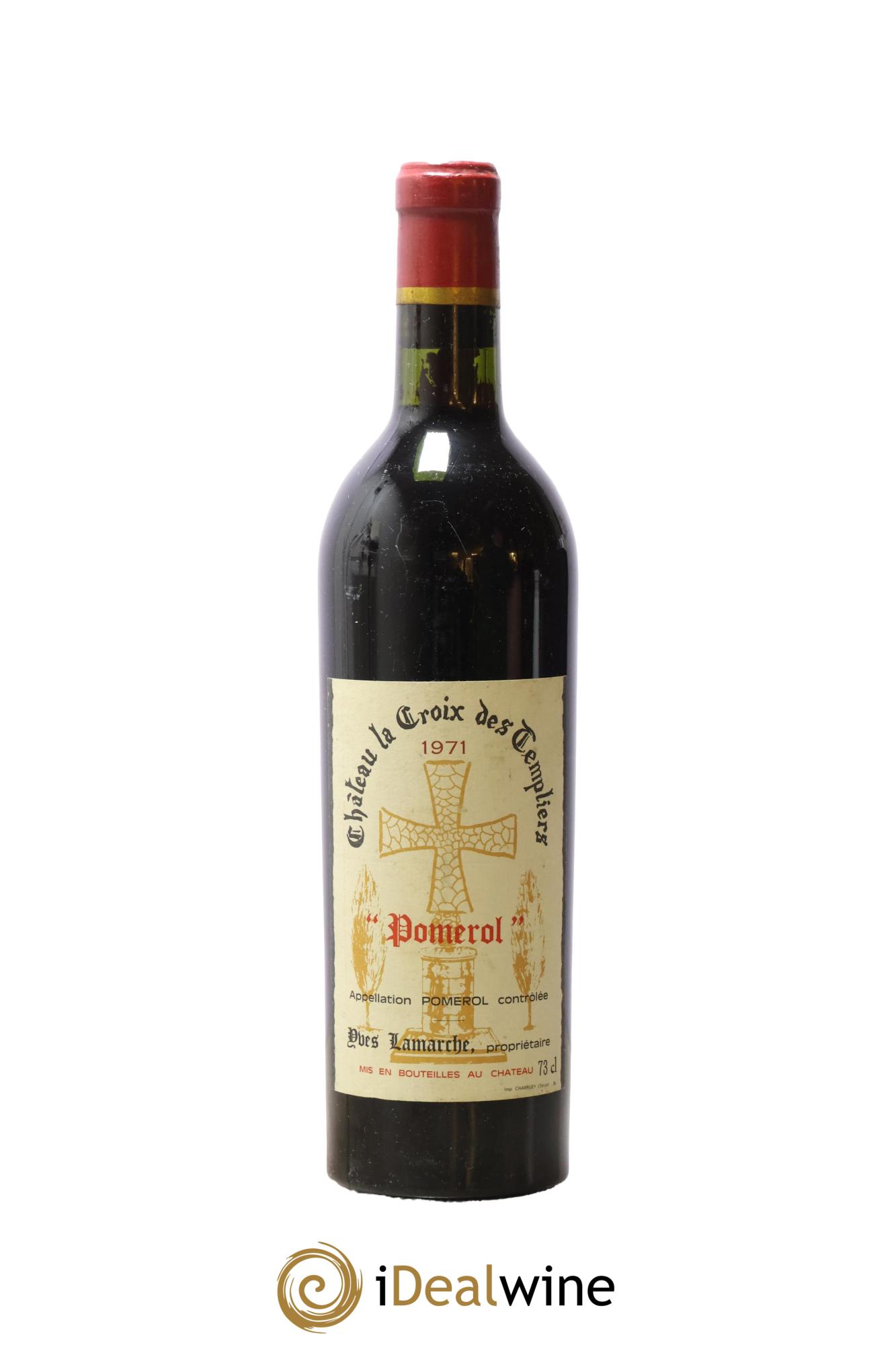 Pomerol Château La Croix Des Templiers 1971 - Lot de 1 bouteille - 0