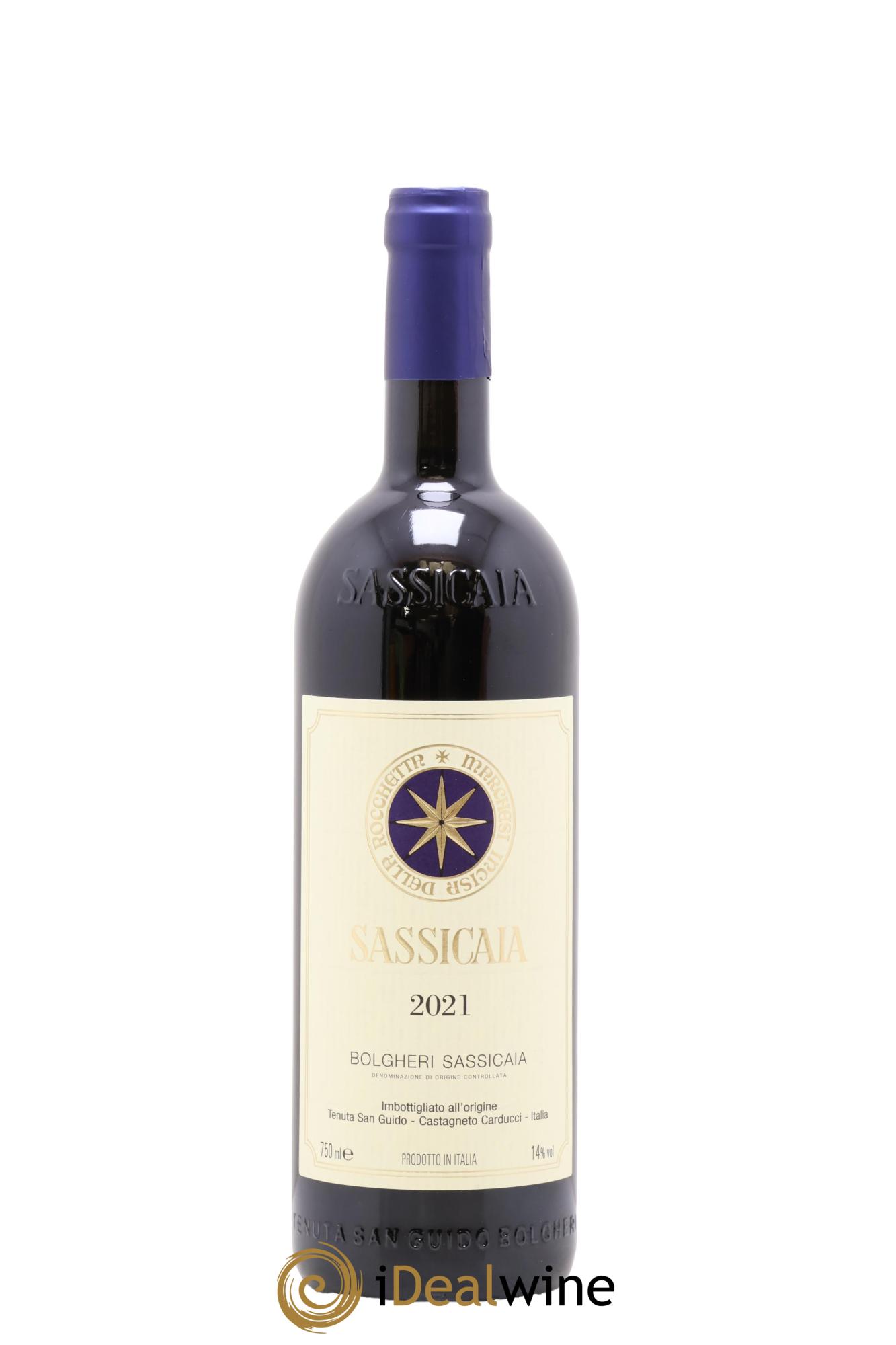 Bolgheri DOC Sassicaia Tenuta San Guido 2021 - Lot de 1 bouteille - 0