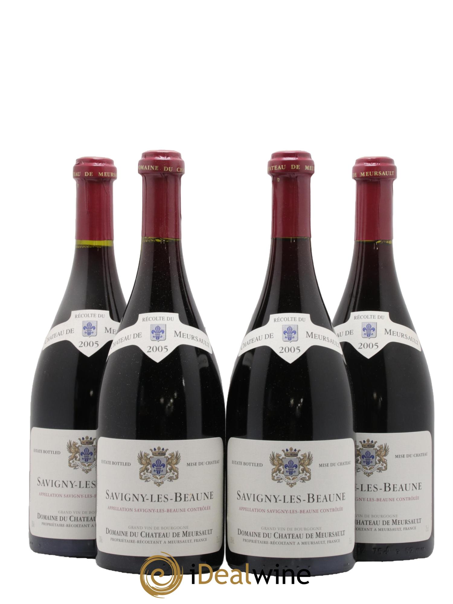 Savigny-lès-Beaune Château de Meursault 2005 - Lot de 4 bouteilles - 0